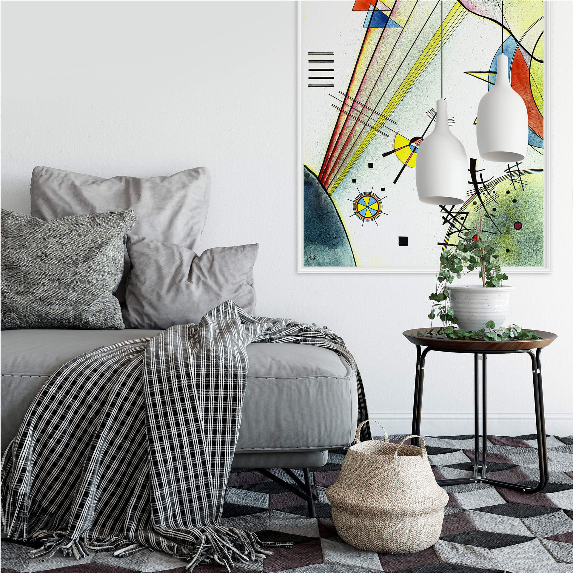 Wallprint Kandinsky - Deutliche Verbindung