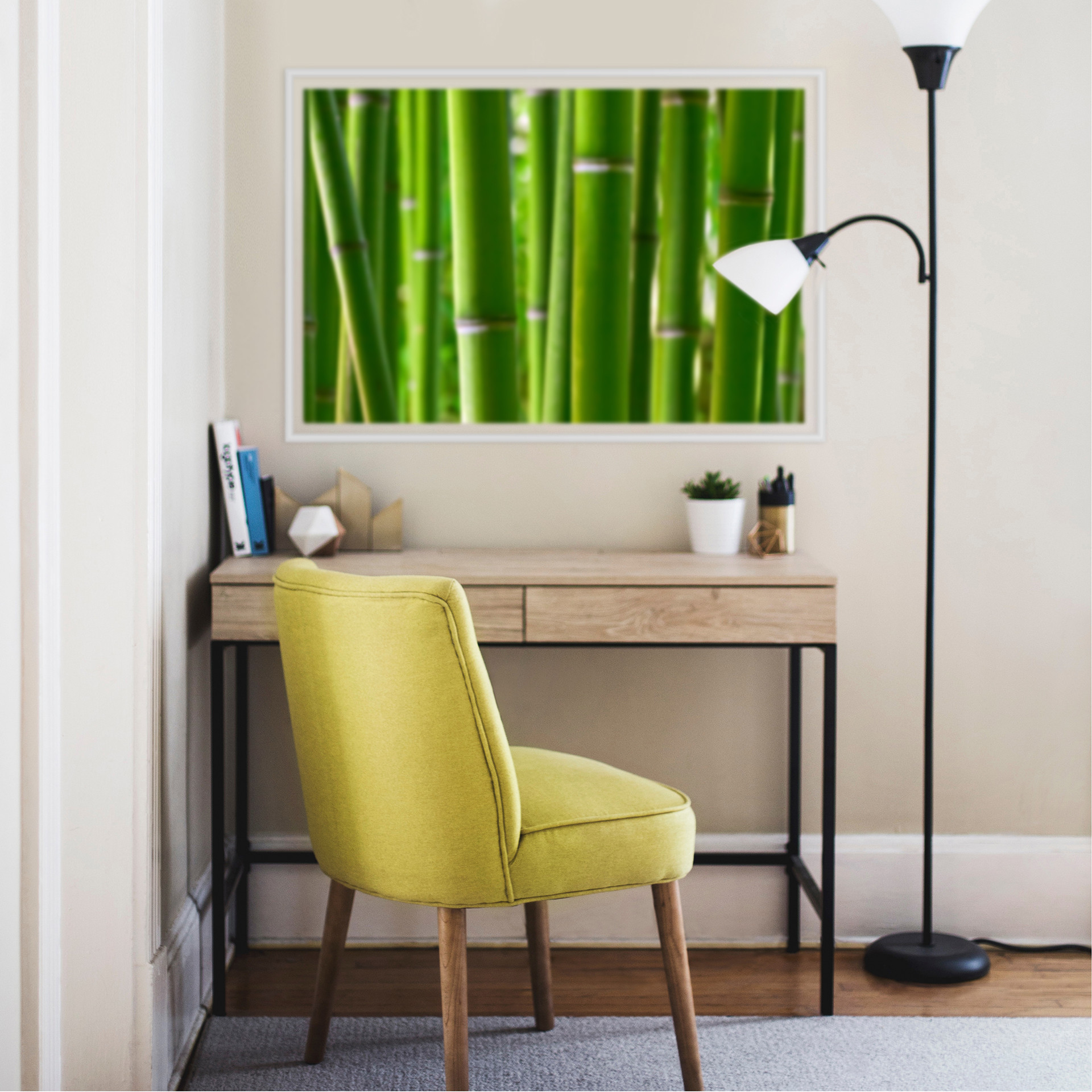 Poster autocollant - W - Forêt de Bambous