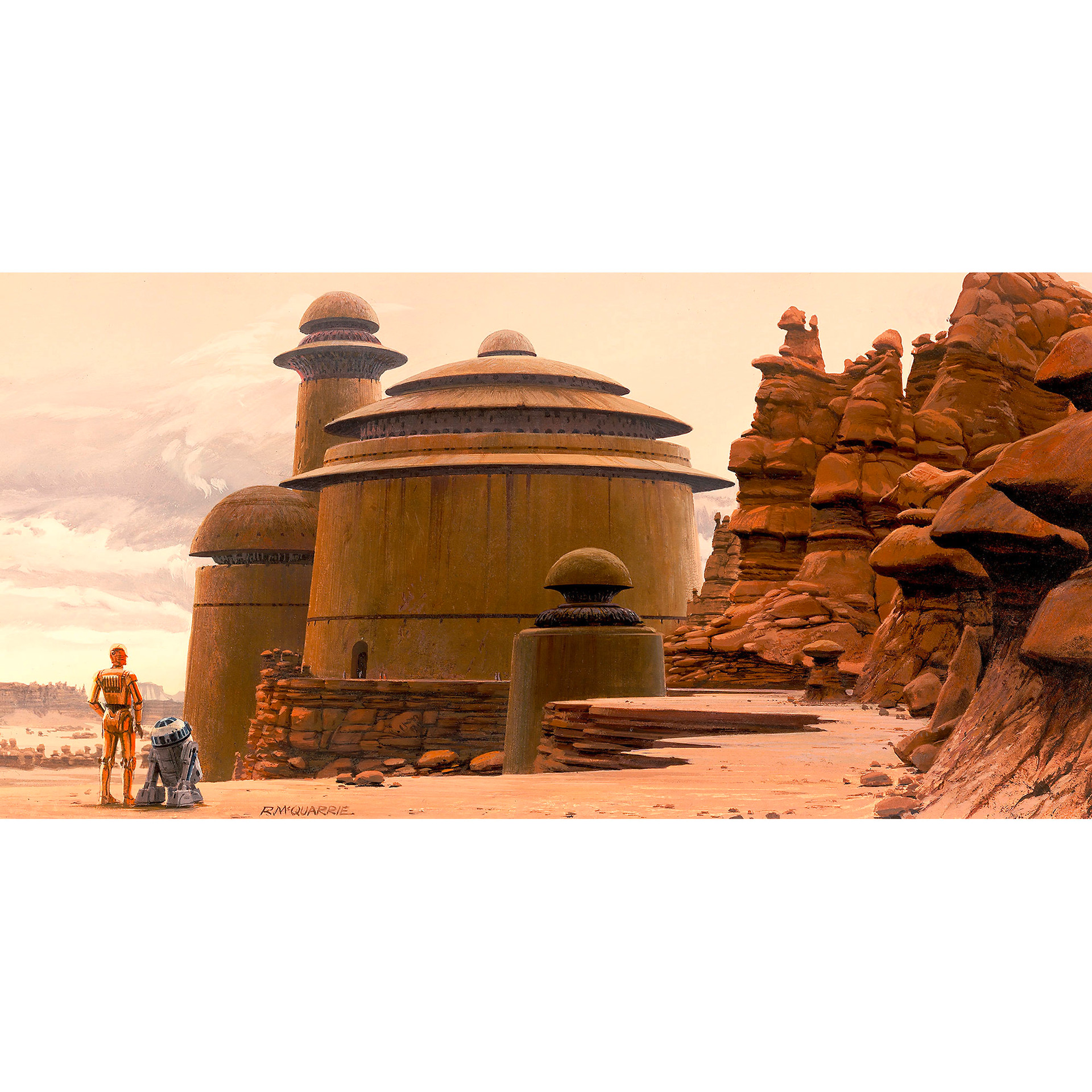 Vlies Fototapete - Star Wars Classic RMQ Jabbas Palace - 500 x 250 cm