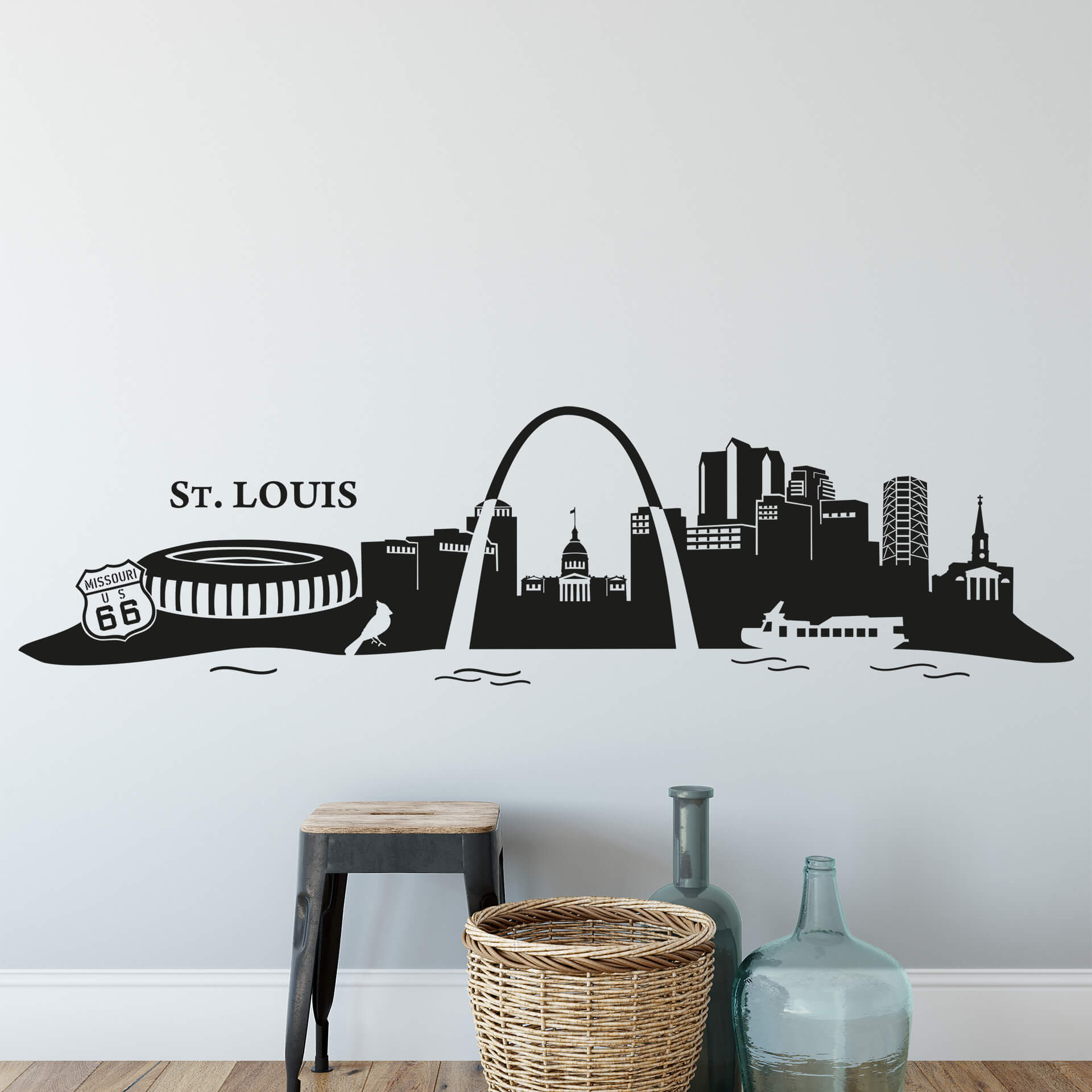 Wallsticker St Louis Skyline
