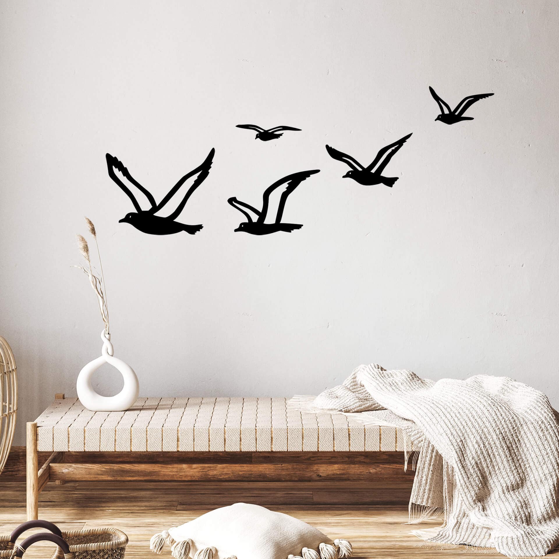 Wallsticker Flok af måger (5 stk.)