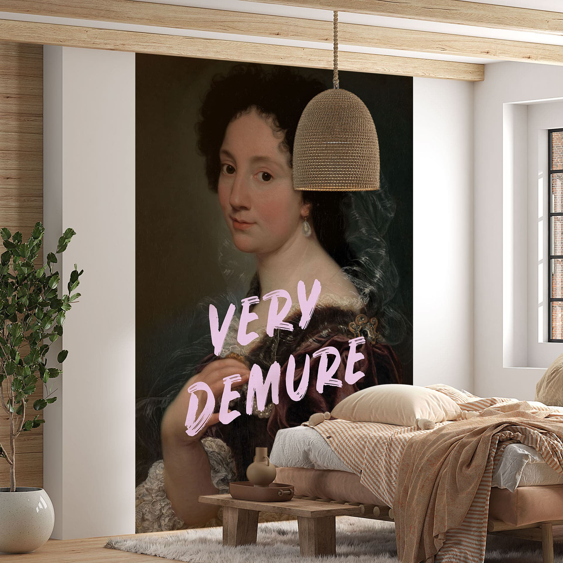 Fotobehang Barokke schoonheid: zeer ingetogen - Grace Digital Art