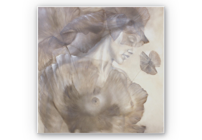 Wandbild Schmucker - Mohn und Akt