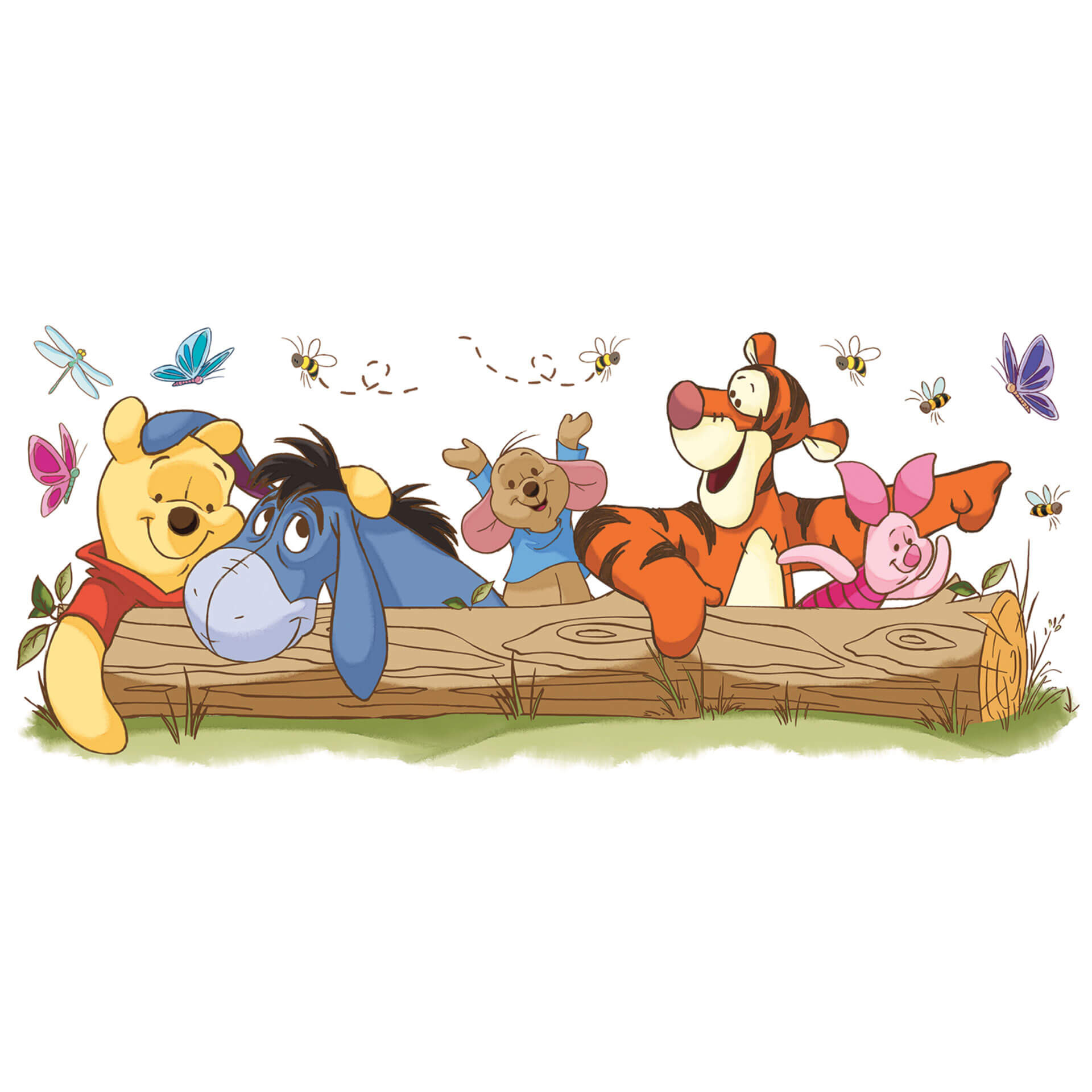 Muursticker Winnie de Pooh - Outdoor Fun