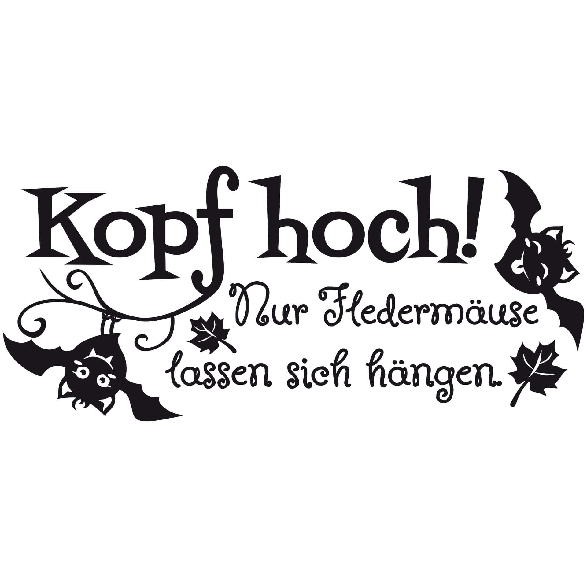 Wandtattoo Kopf hoch!