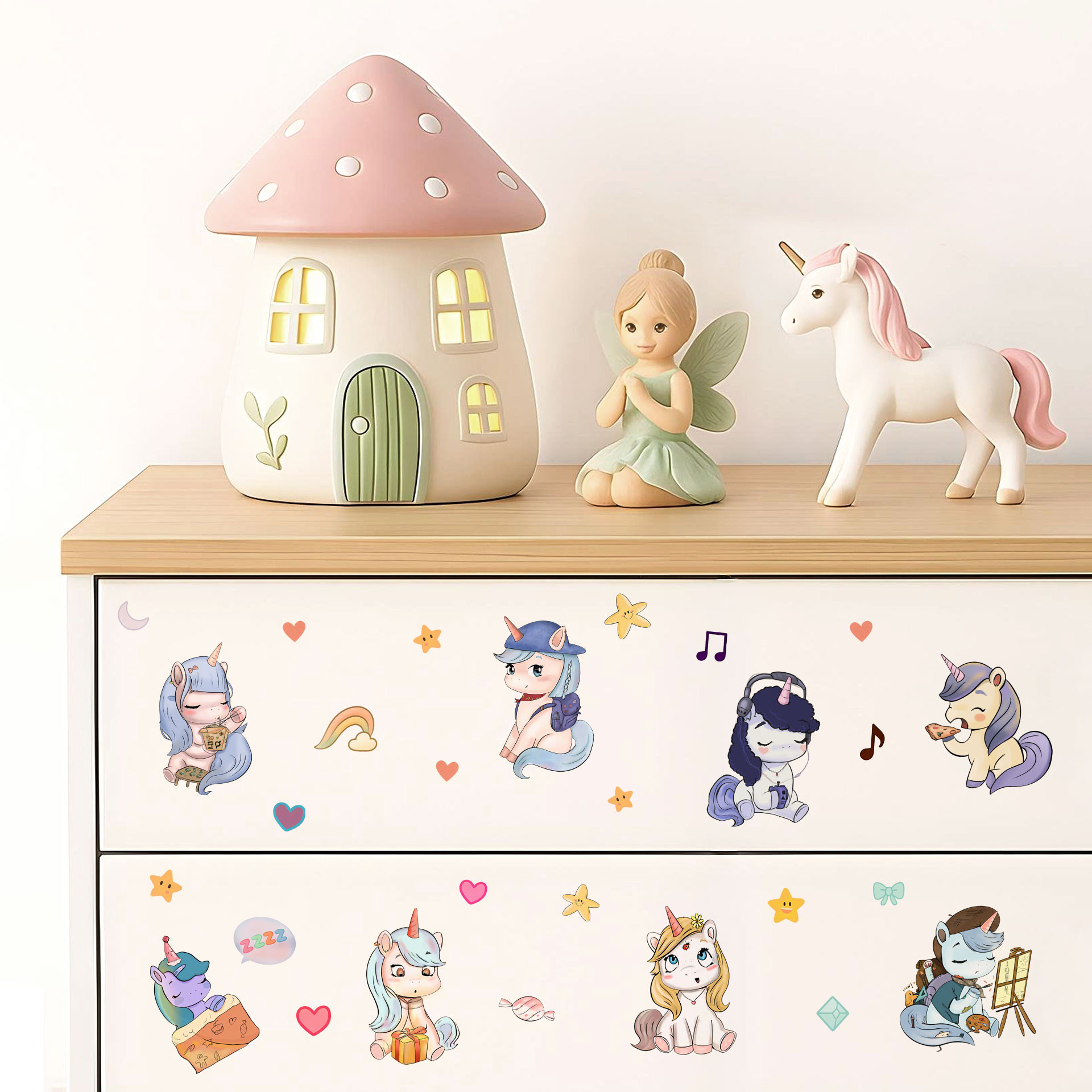 Sticker Manga Eenhoorns
