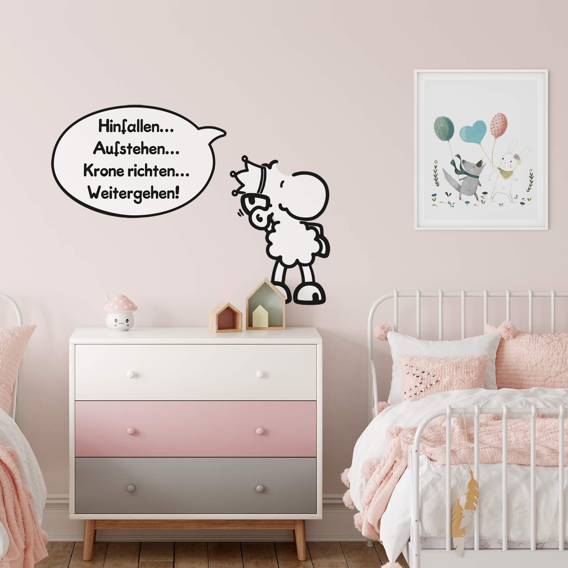 Wandtattoo sheepworld Worthelden Krone richten