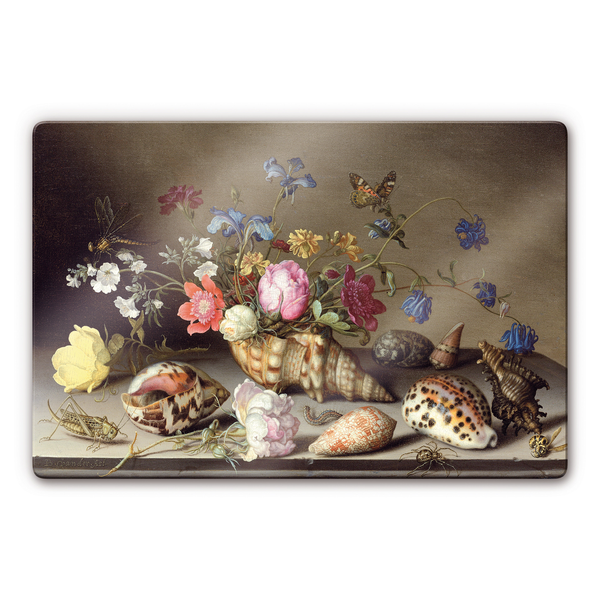 Glasbillede - Balthasar van der Ast - Naturens Liv