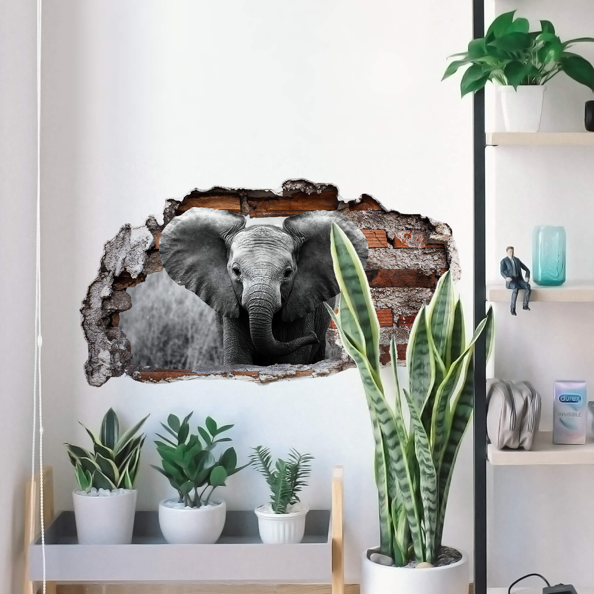 3D Wallsticker Jumbo den lille elefant