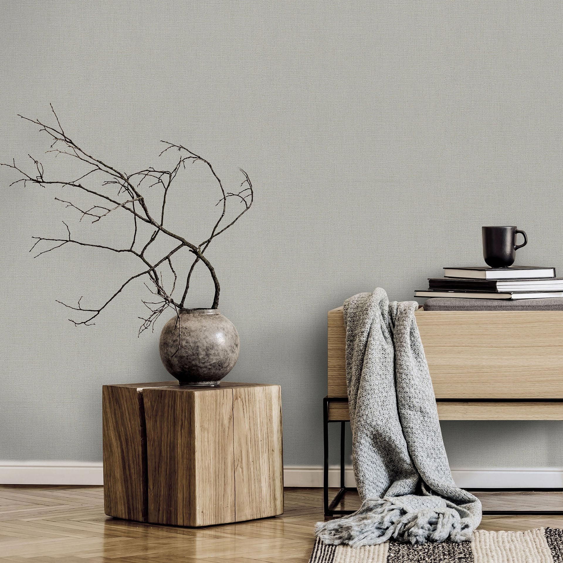 Eenheidsbehang Opus taupe