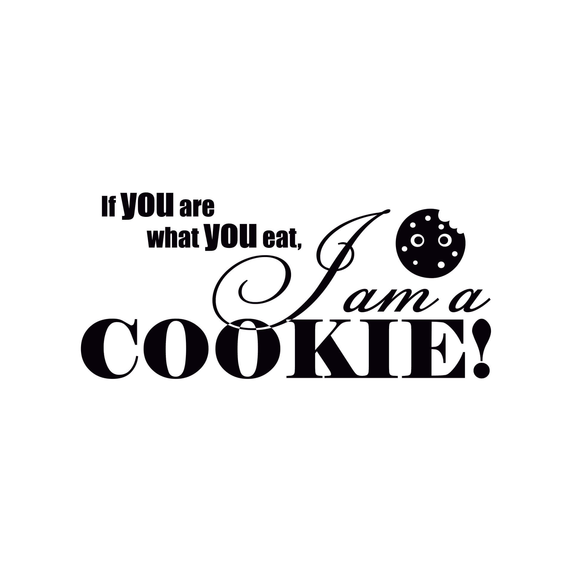 Wallsticker If you are what you eat... 1