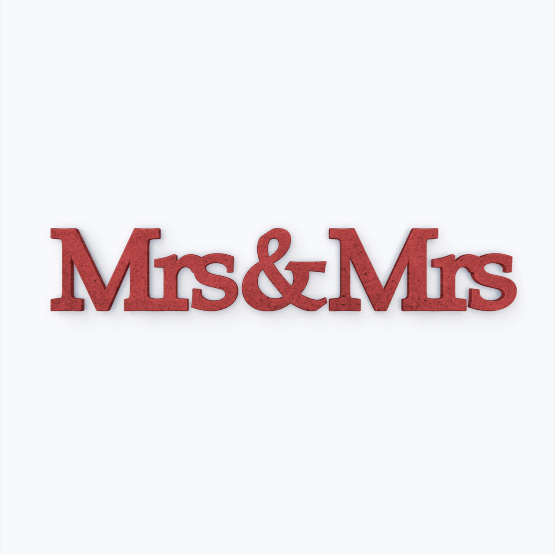 MDF bogstaver - Mrs&Mrs Serife