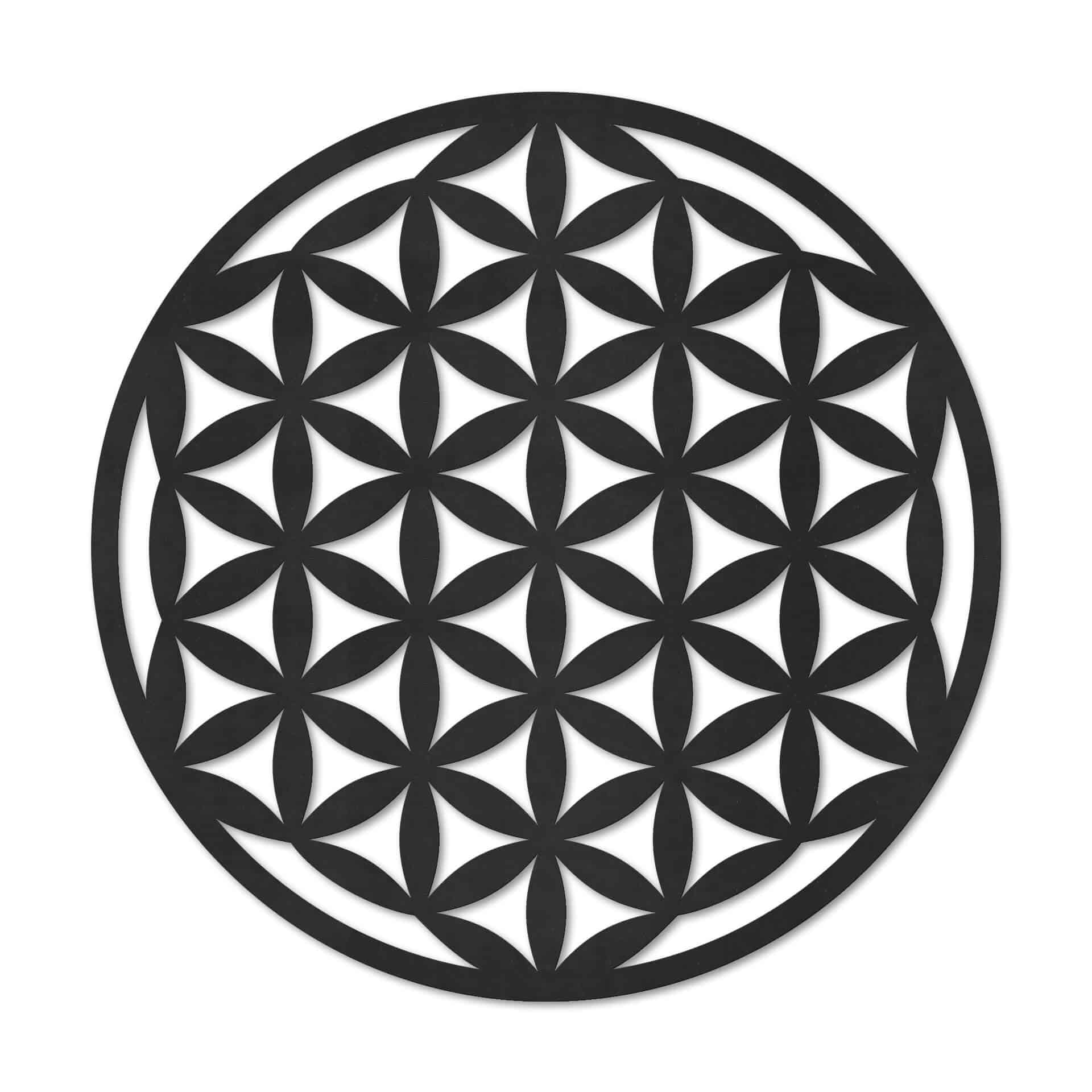 MDF - Dekoracja drewniana geometria kwiat życia
