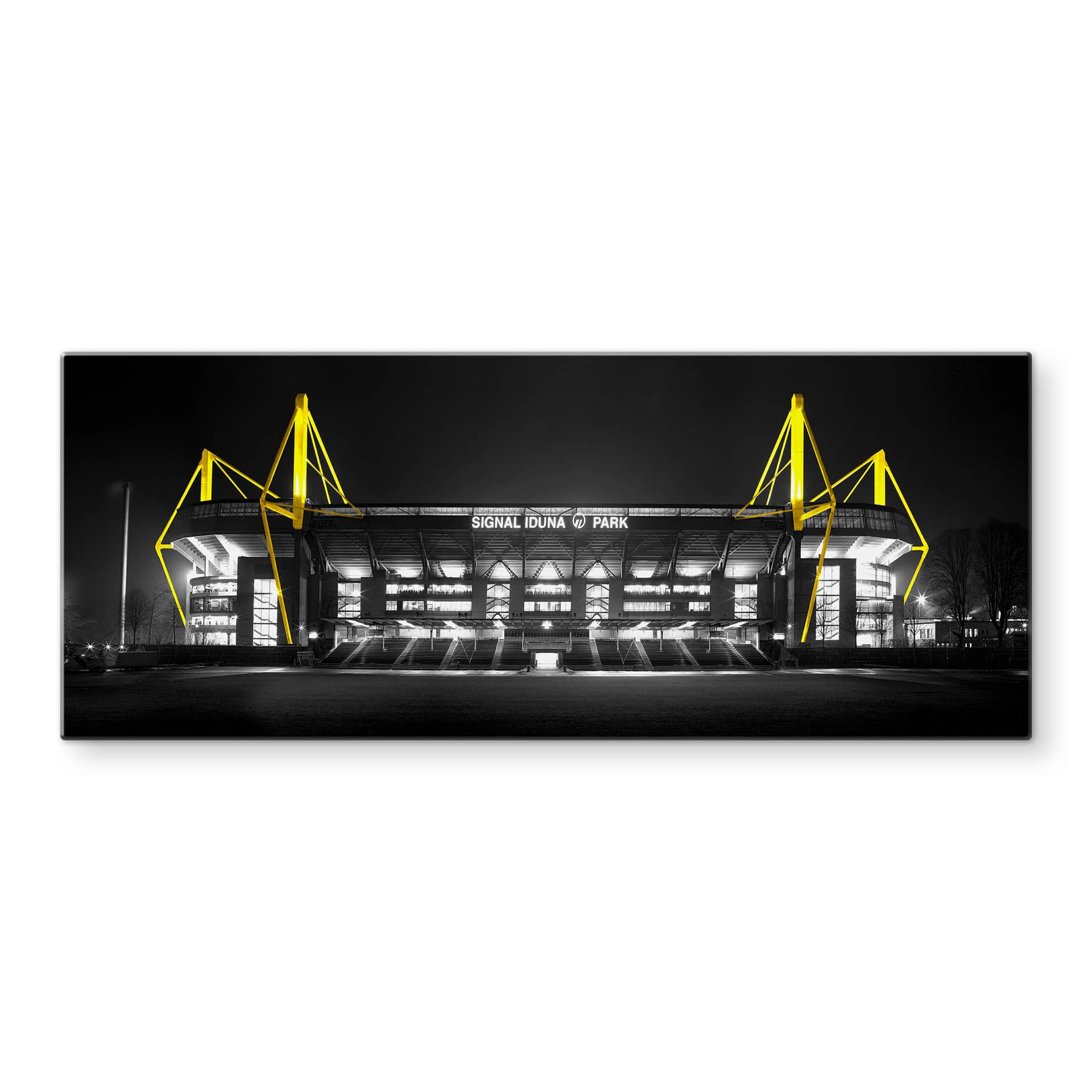 Panel szklany do kuchni Stadion w Dortmundzie - Szary