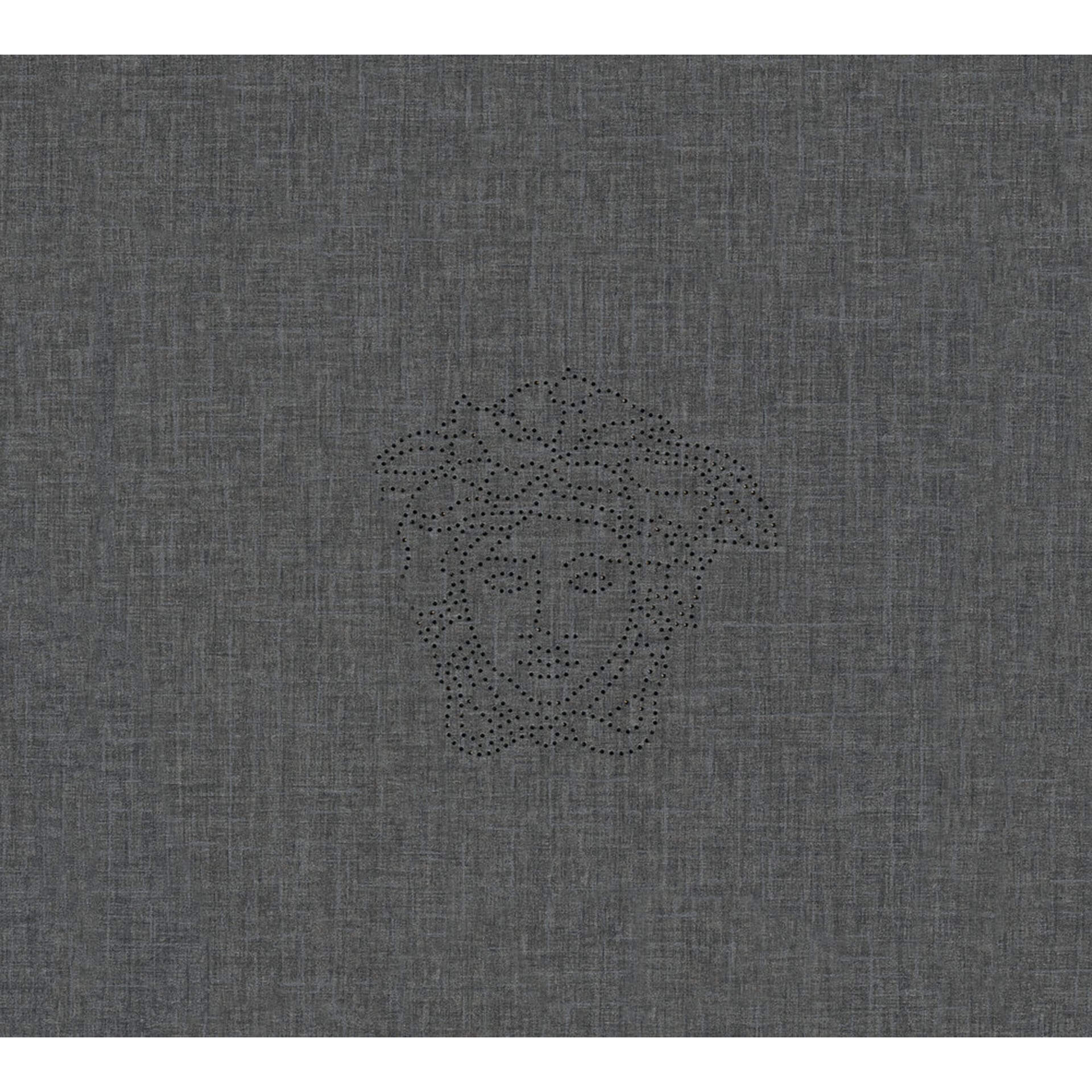 Versace tapet, Fleecetapet, Medusa creme, sølv