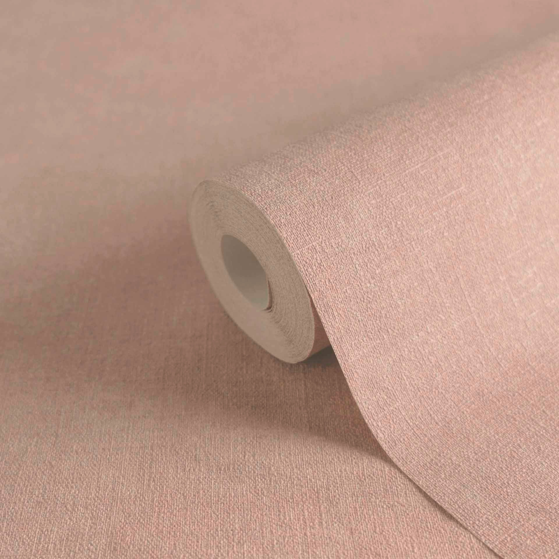 Beige structuurbehang - elegant effen behang met een fijne textuur - vliesbehang