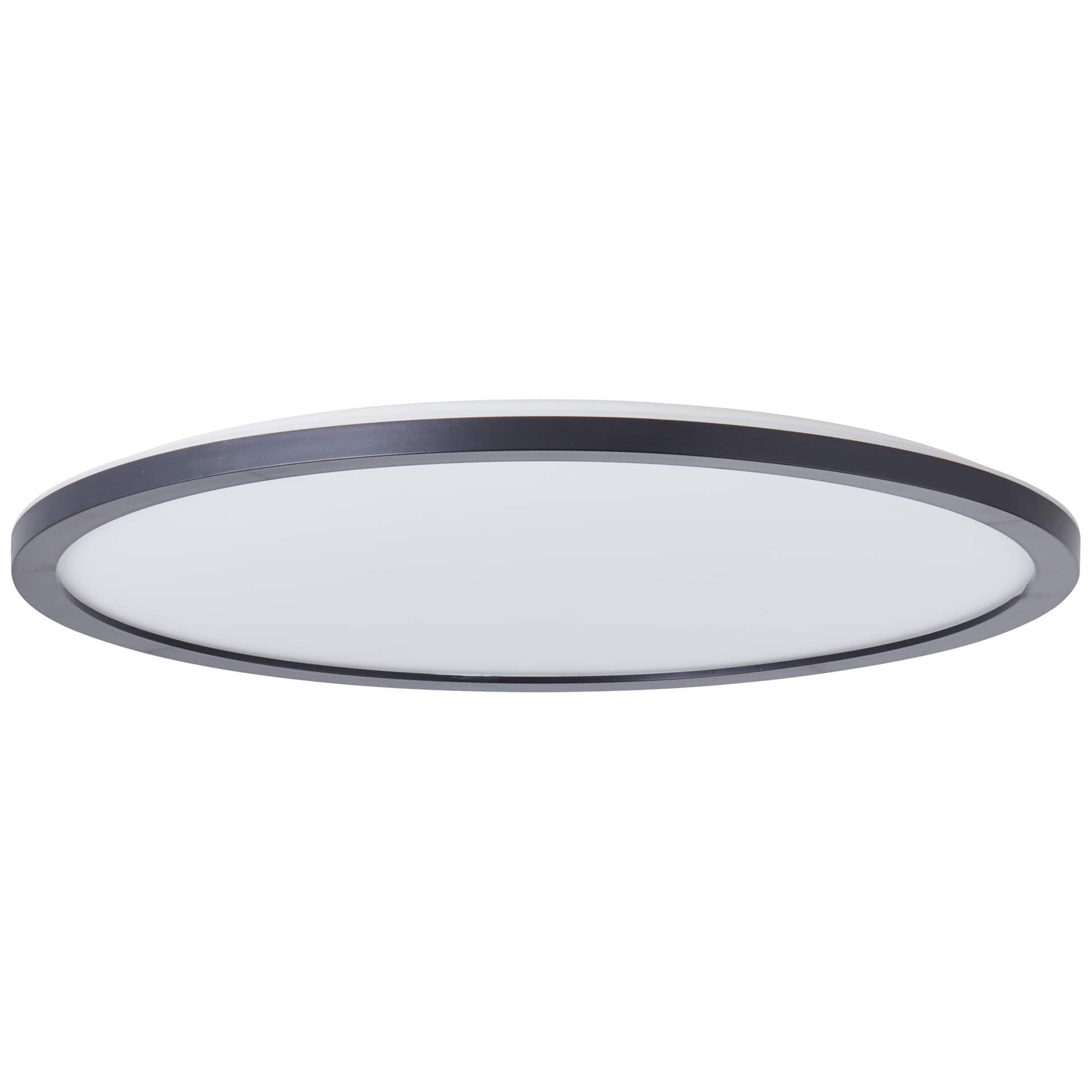 Aufbaupaneel Claire, schwarz, Ø 42 cm, Innenleuchte, Neutralweiß
