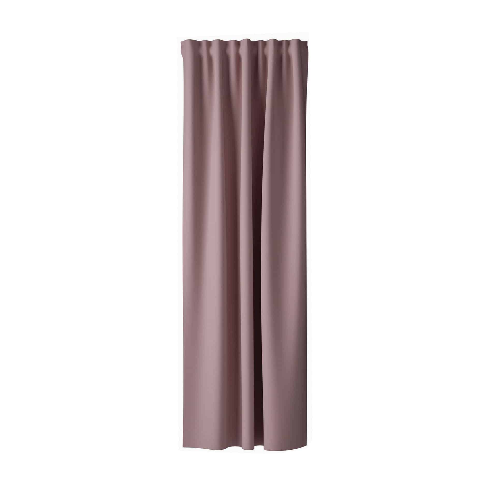 Homing Samtvorhang mit verdeckten Schlaufen Velia rose -  2,45 x 1,4 m