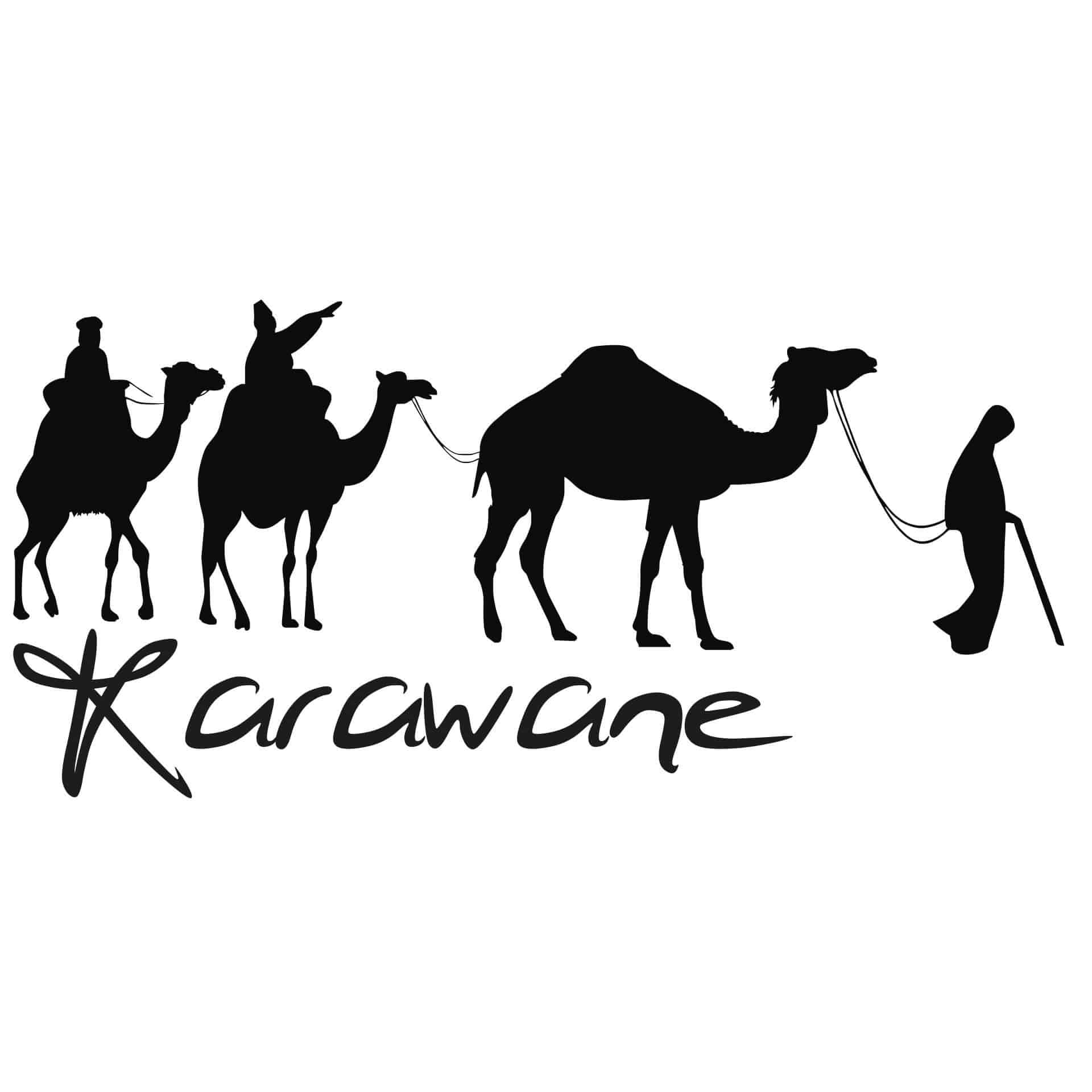 Sticker mural - Caravane