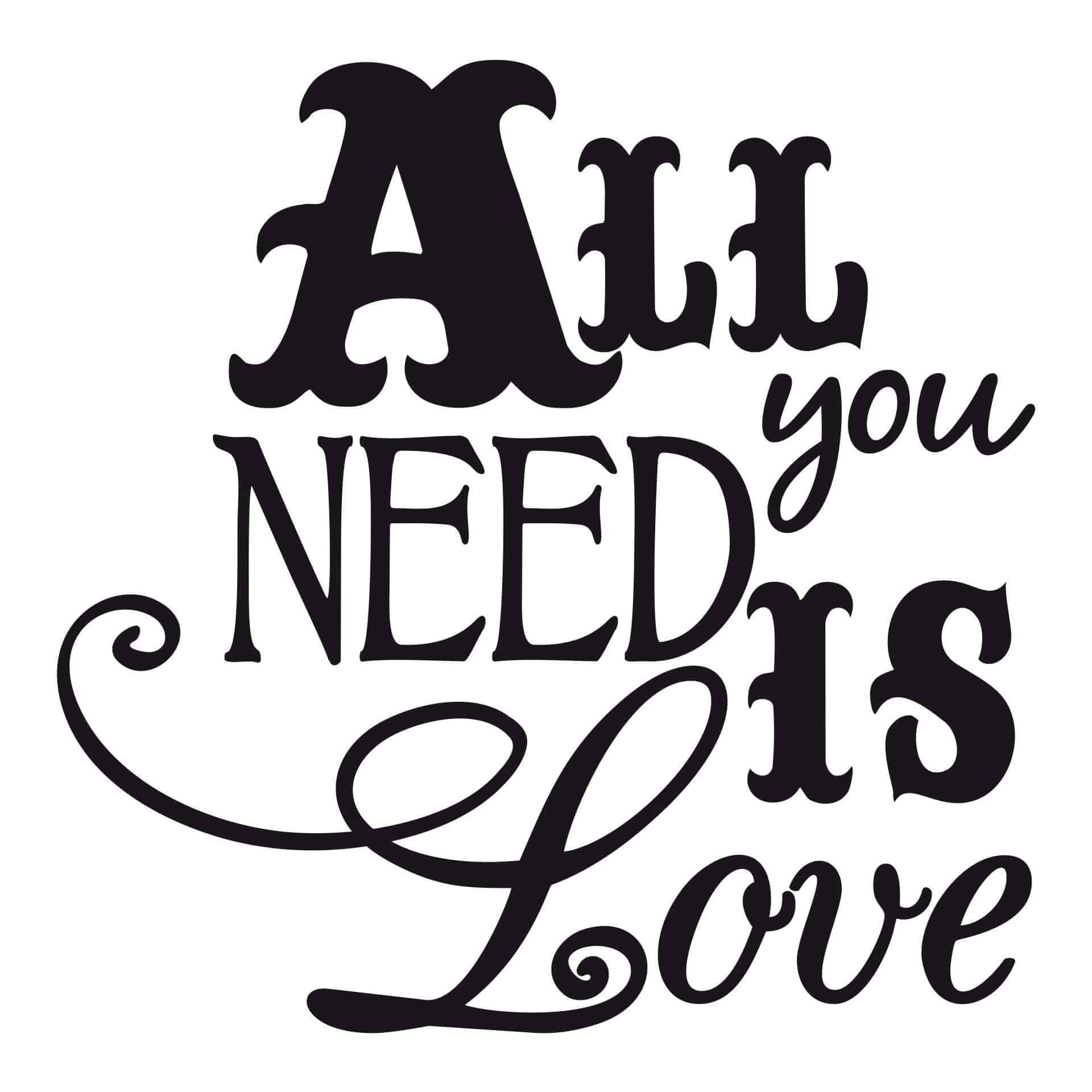 Wallsticker - All You Need Is Love 2