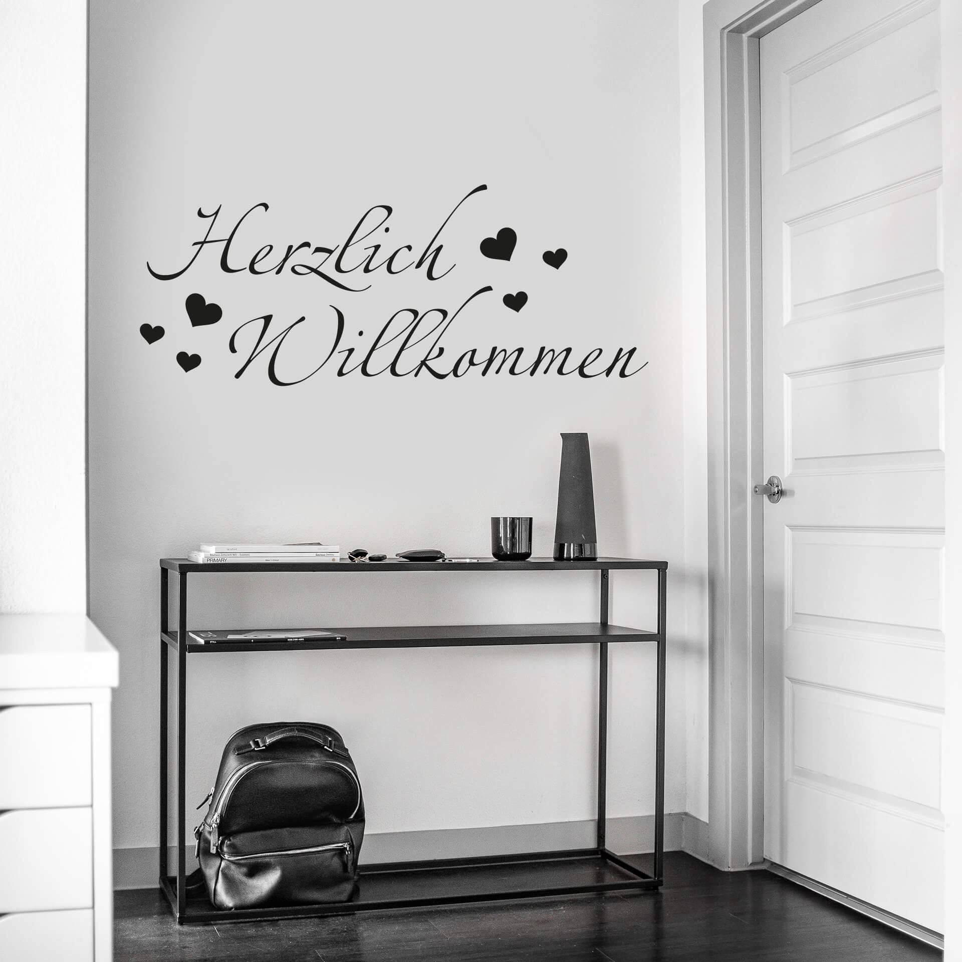 Wandtattoo Herzlich Willkommen 2