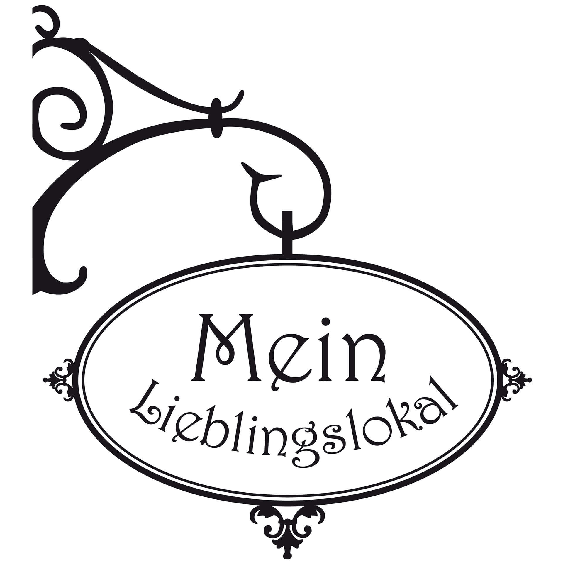 Wandtattoo Mein Lieblingslokal