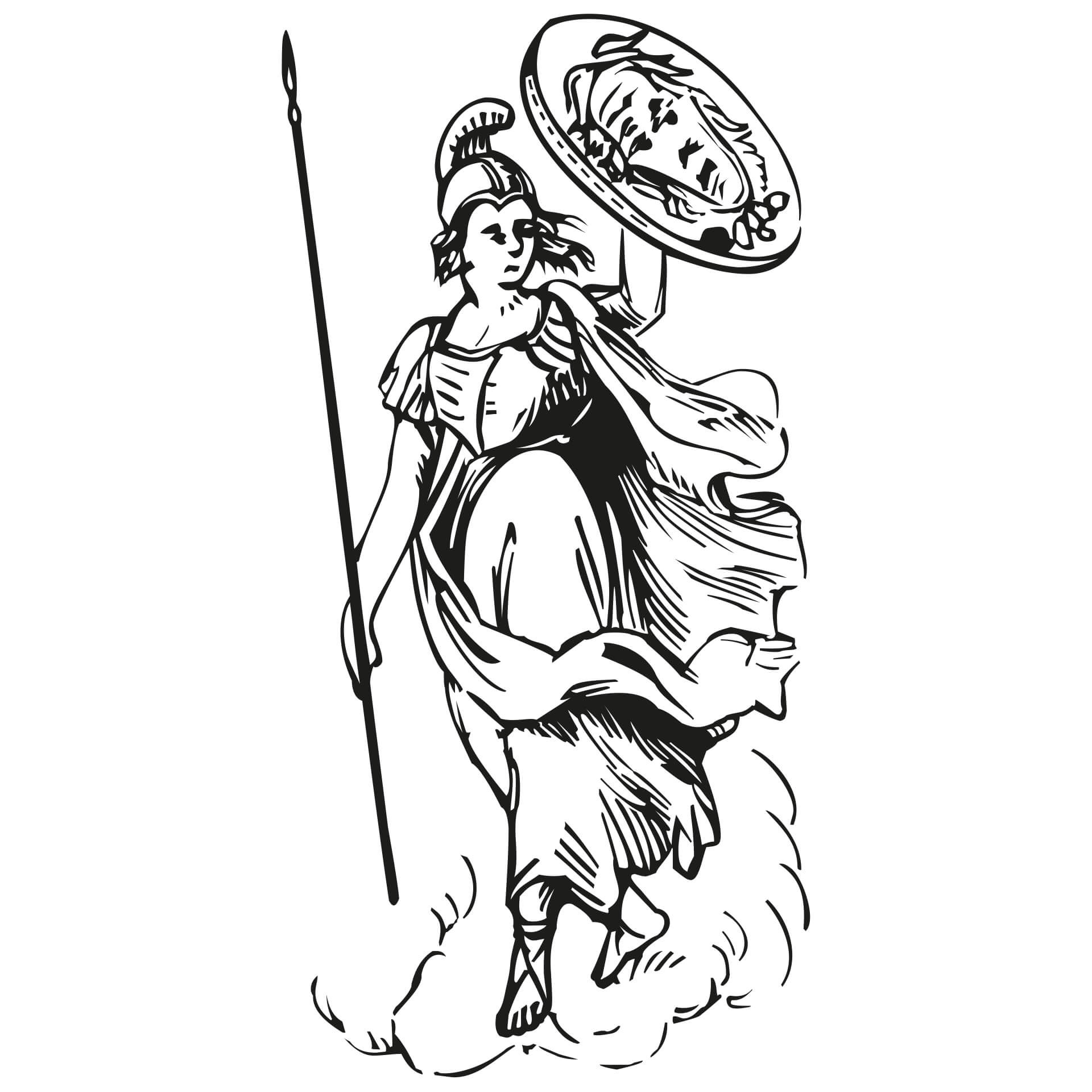 Wallsticker Athene