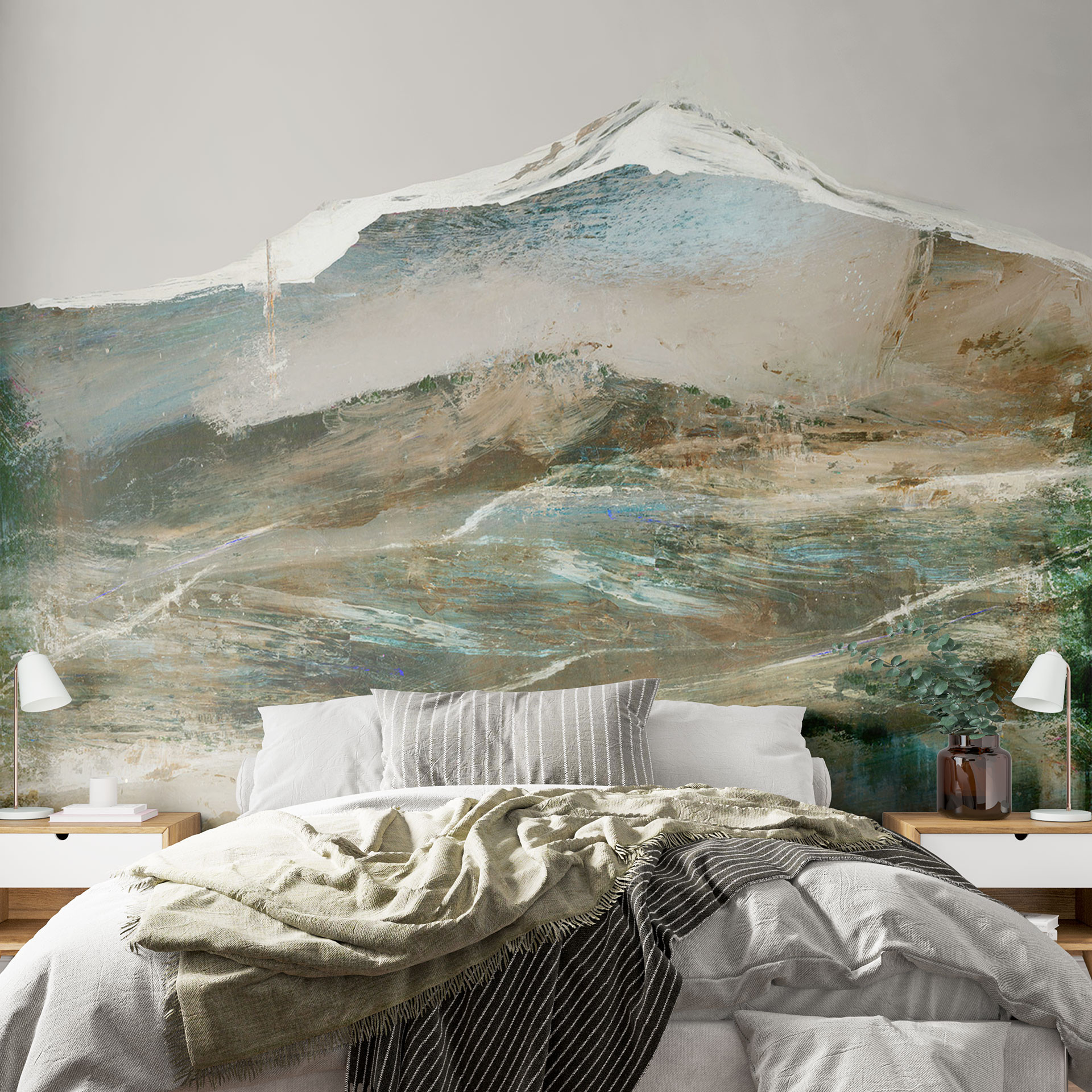 Fotobehang Abstracte bergen - Hobday
