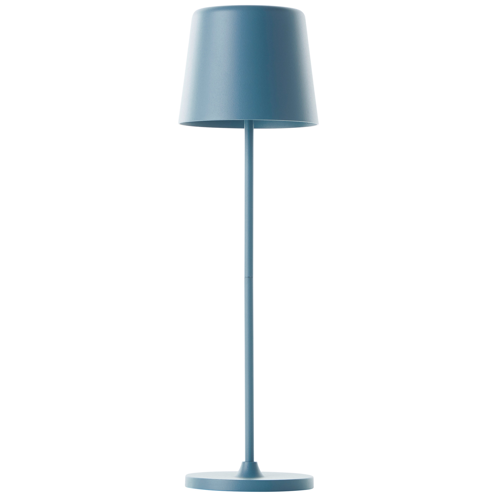 Tischleuchte Cosy, blau, 10 x 37 cm, Metall Tischleuchte Outdoor