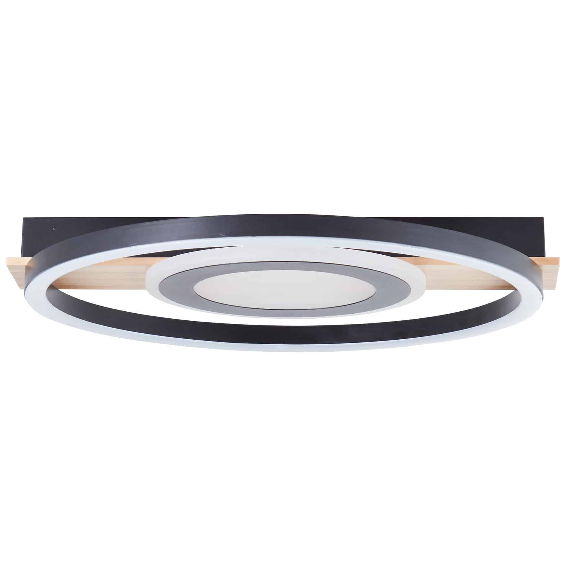 Deckenleuchte Leopold, braun, 5,5 x 39 cm, Holz Moderne LED-Deckenleuchte, dimmbar