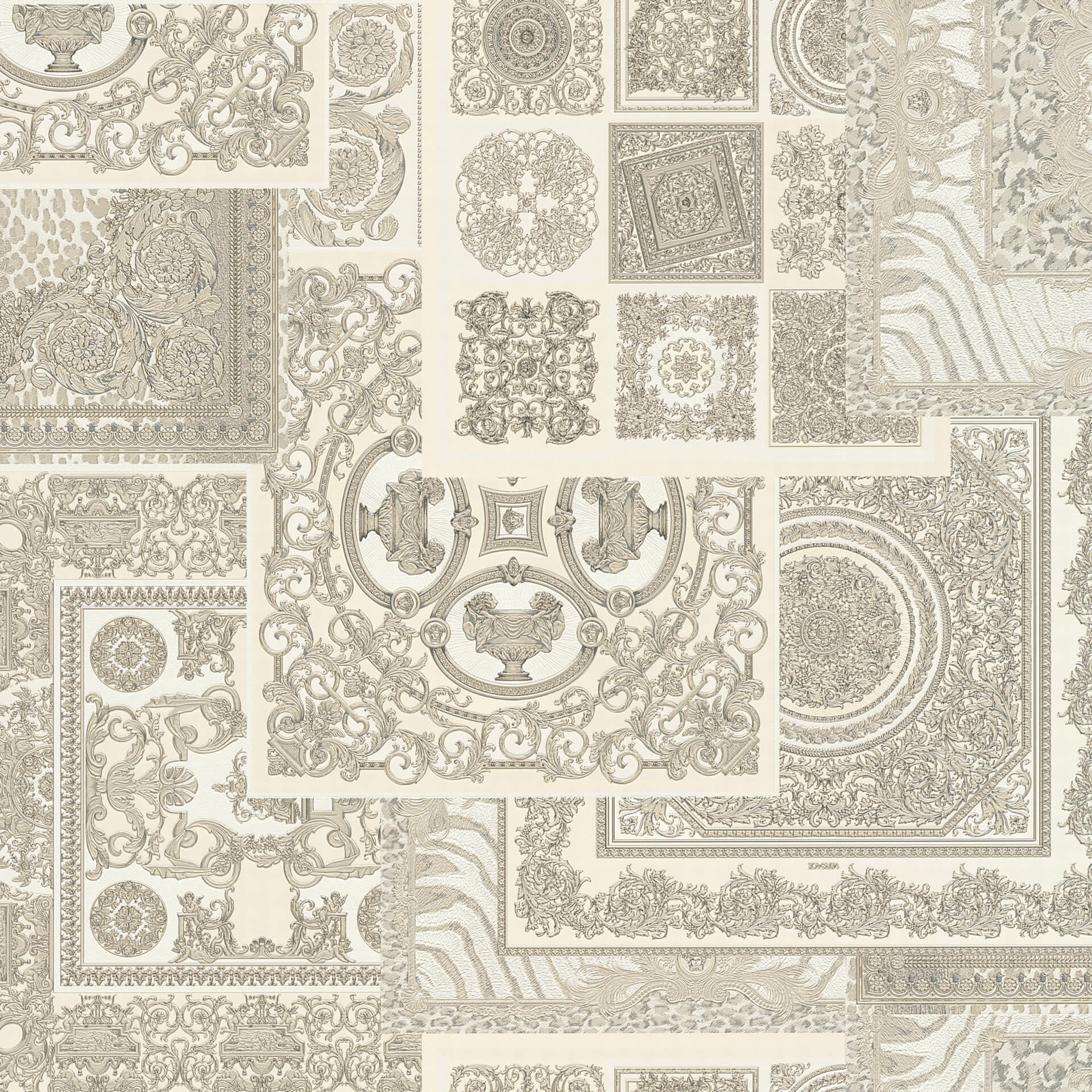 Versace Decoupage vliesbehang metallic