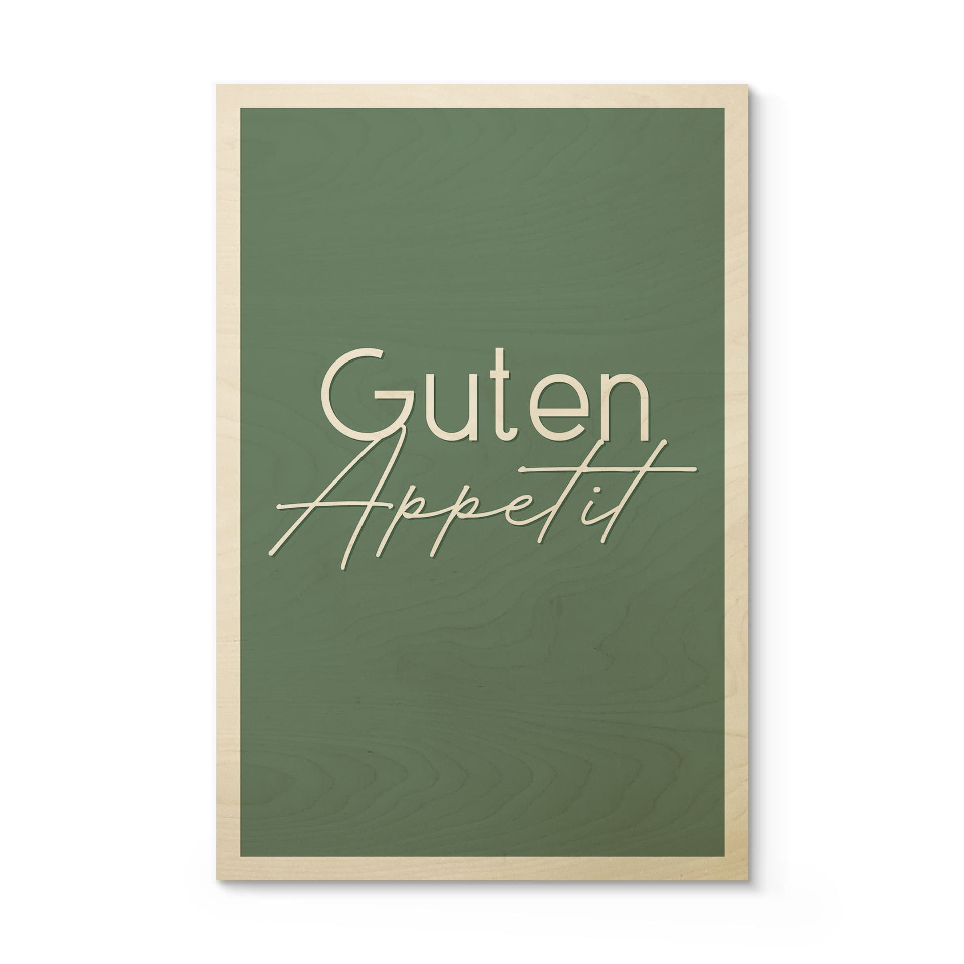 Holzbild Guten Appetit