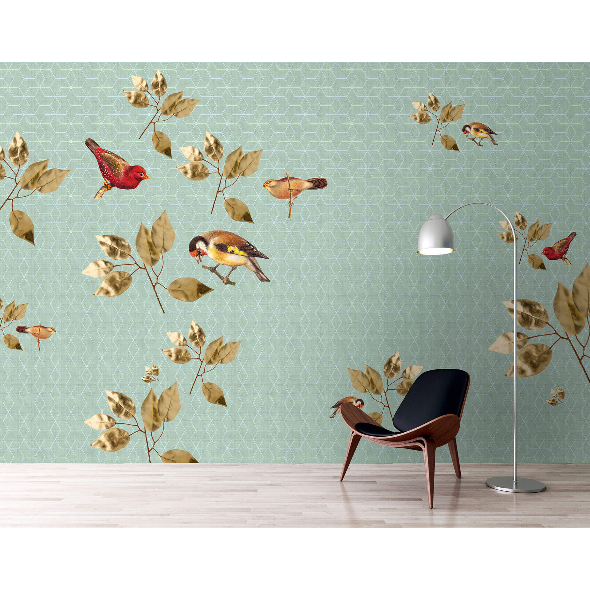 Livingwalls Fotobehang Walls by Patel 2 brilliant birds 2
