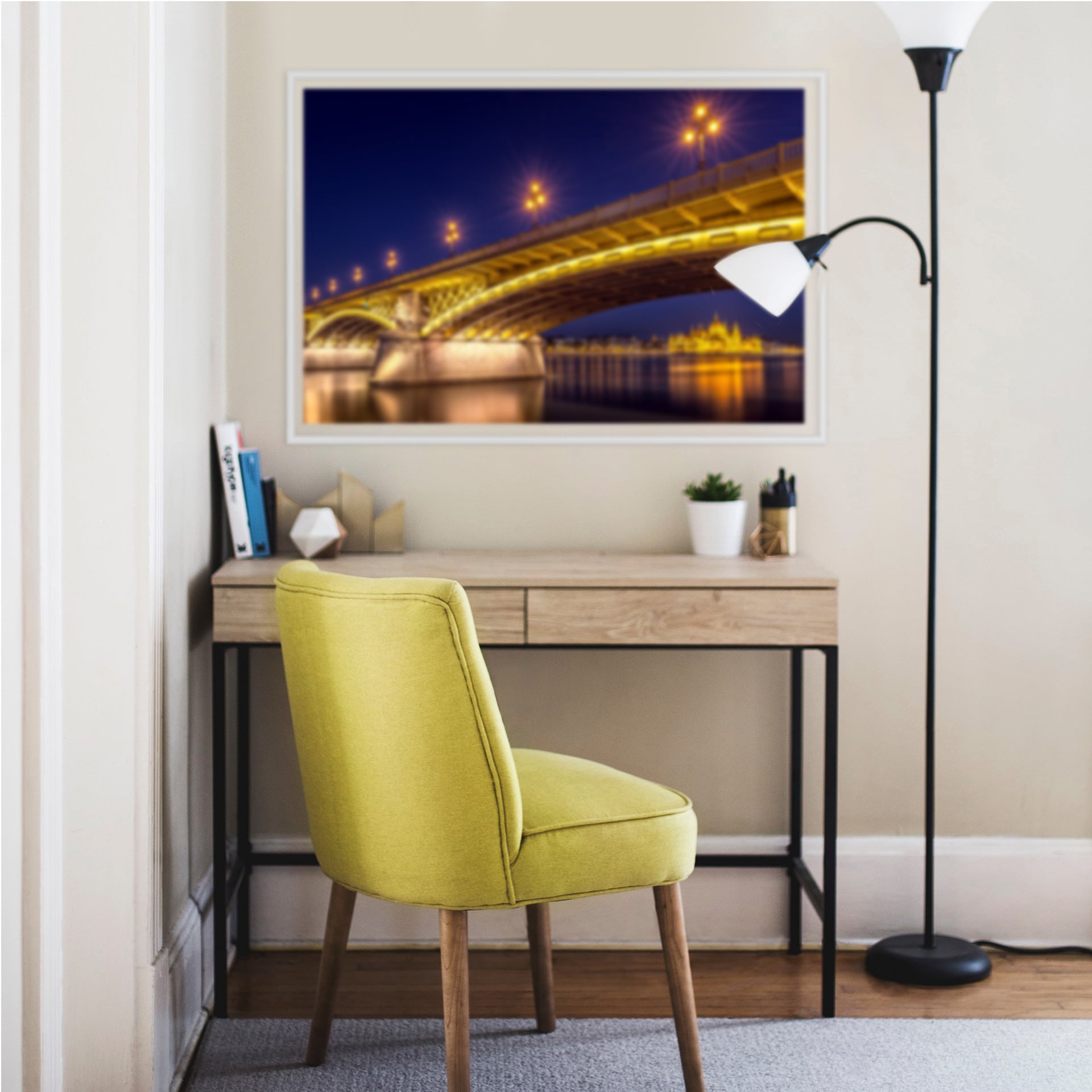 Wallprint Mørkeberg - Budapest bei Nacht