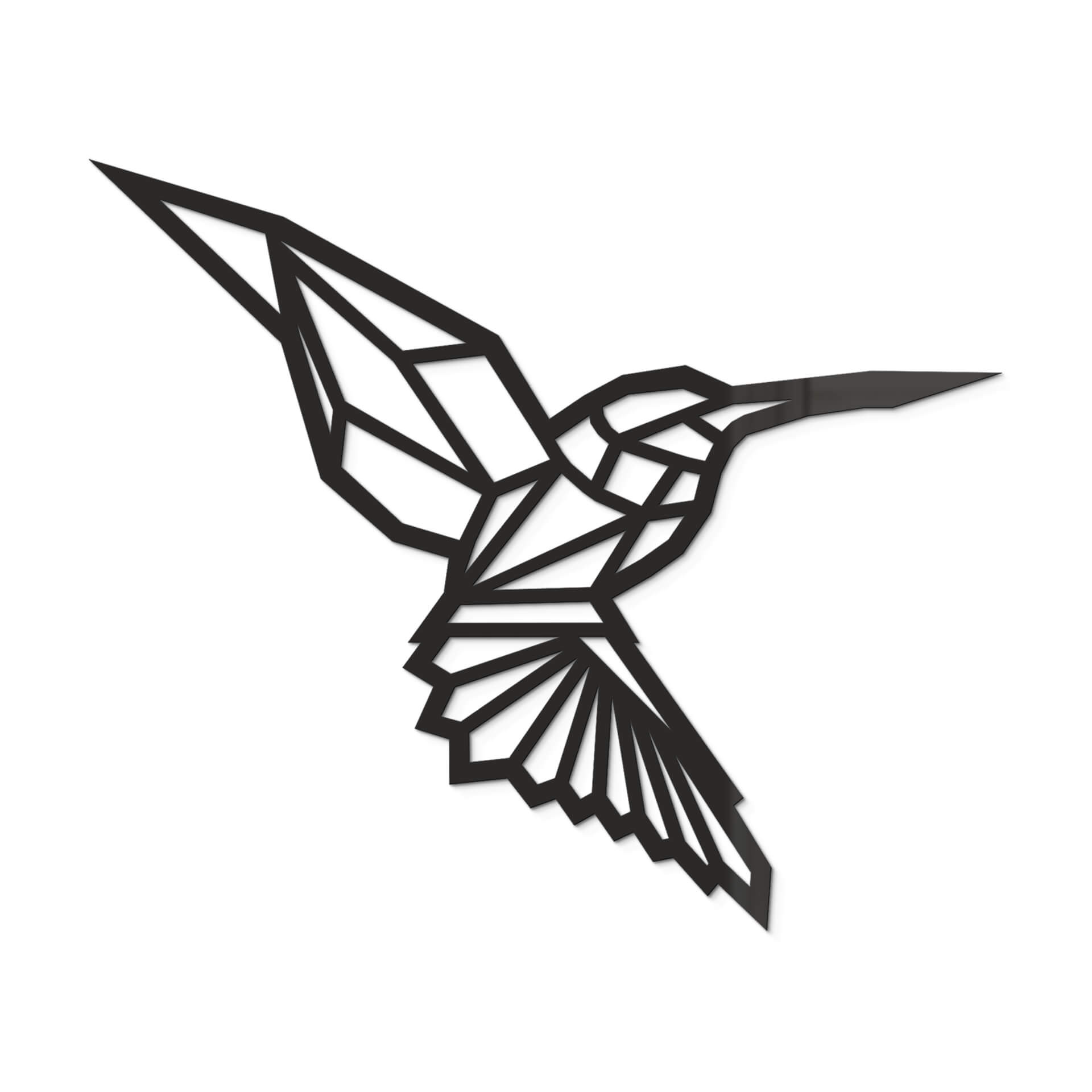 Dekoracja akrylowa Koliber origami