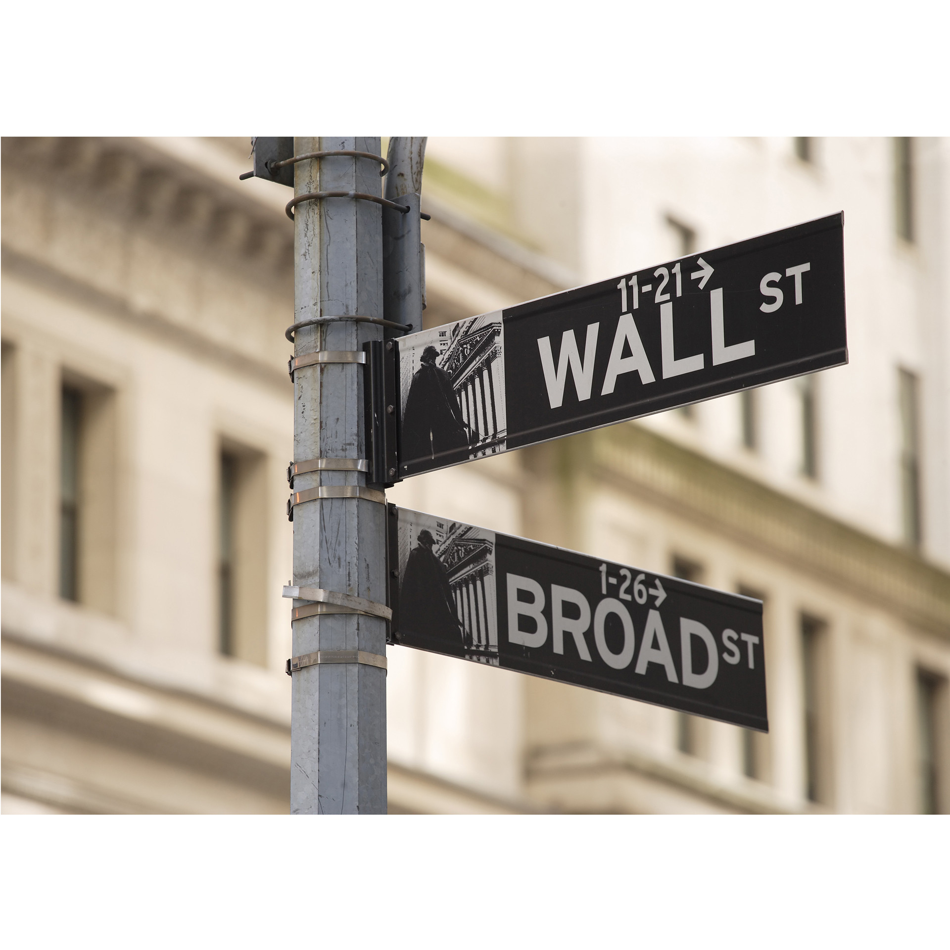 Fotobehang Wall Street