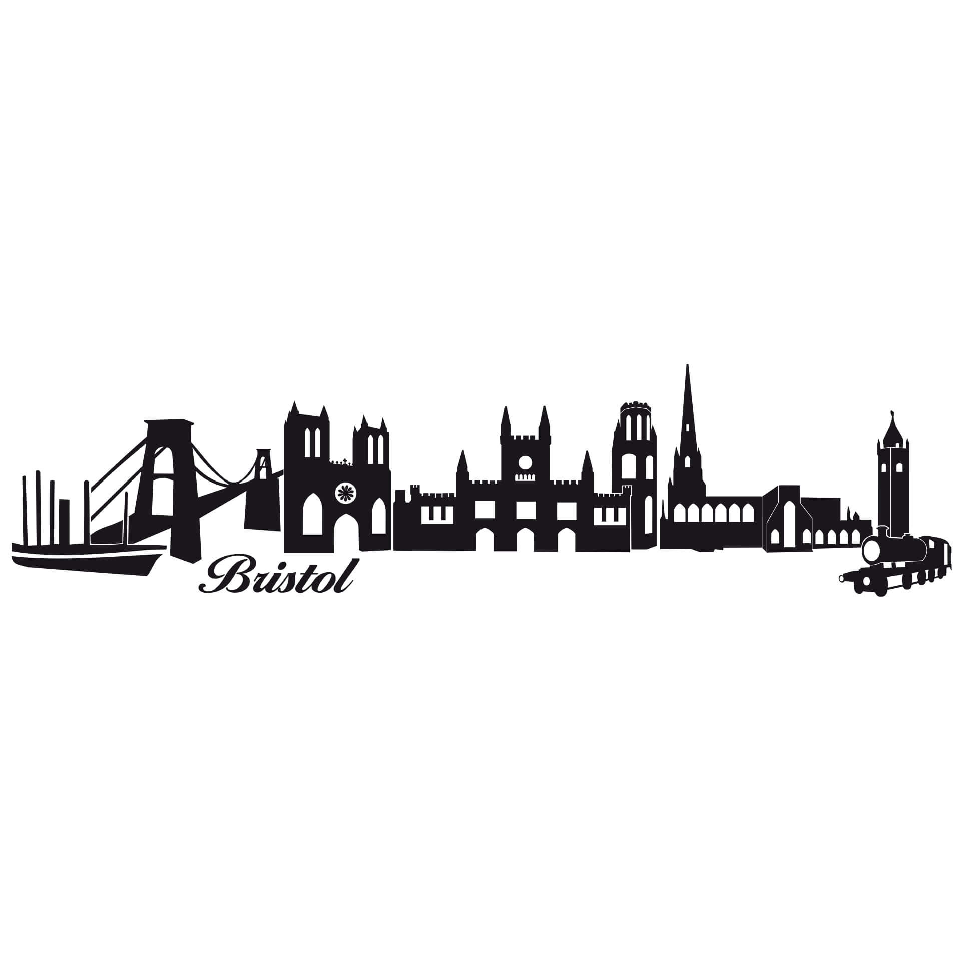 Wallsticker Bristol Skyline