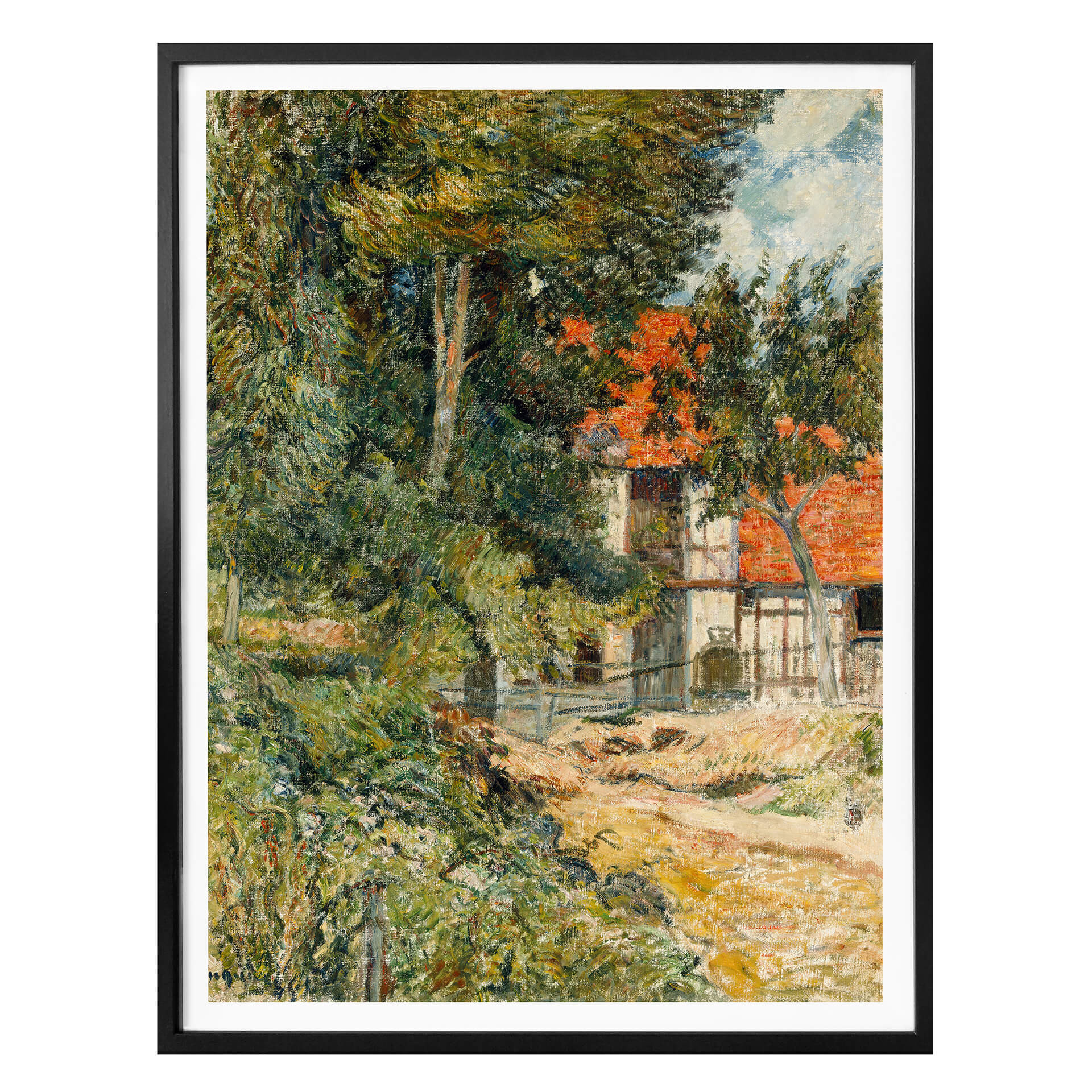 Plakat Gauguin - Dom wiejski w Normandii