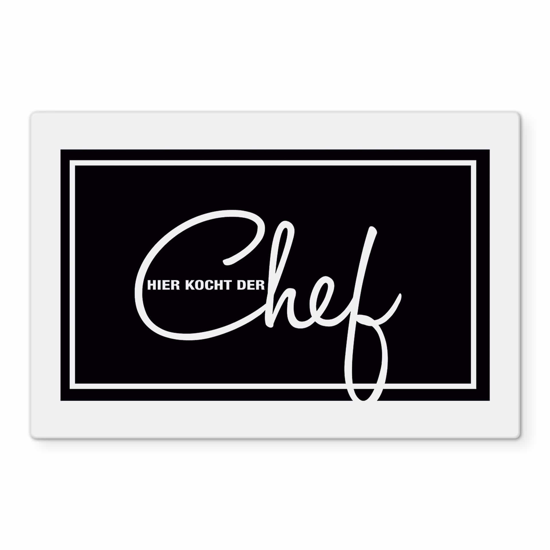 Pannello paraschizzi Hier kocht der Chef