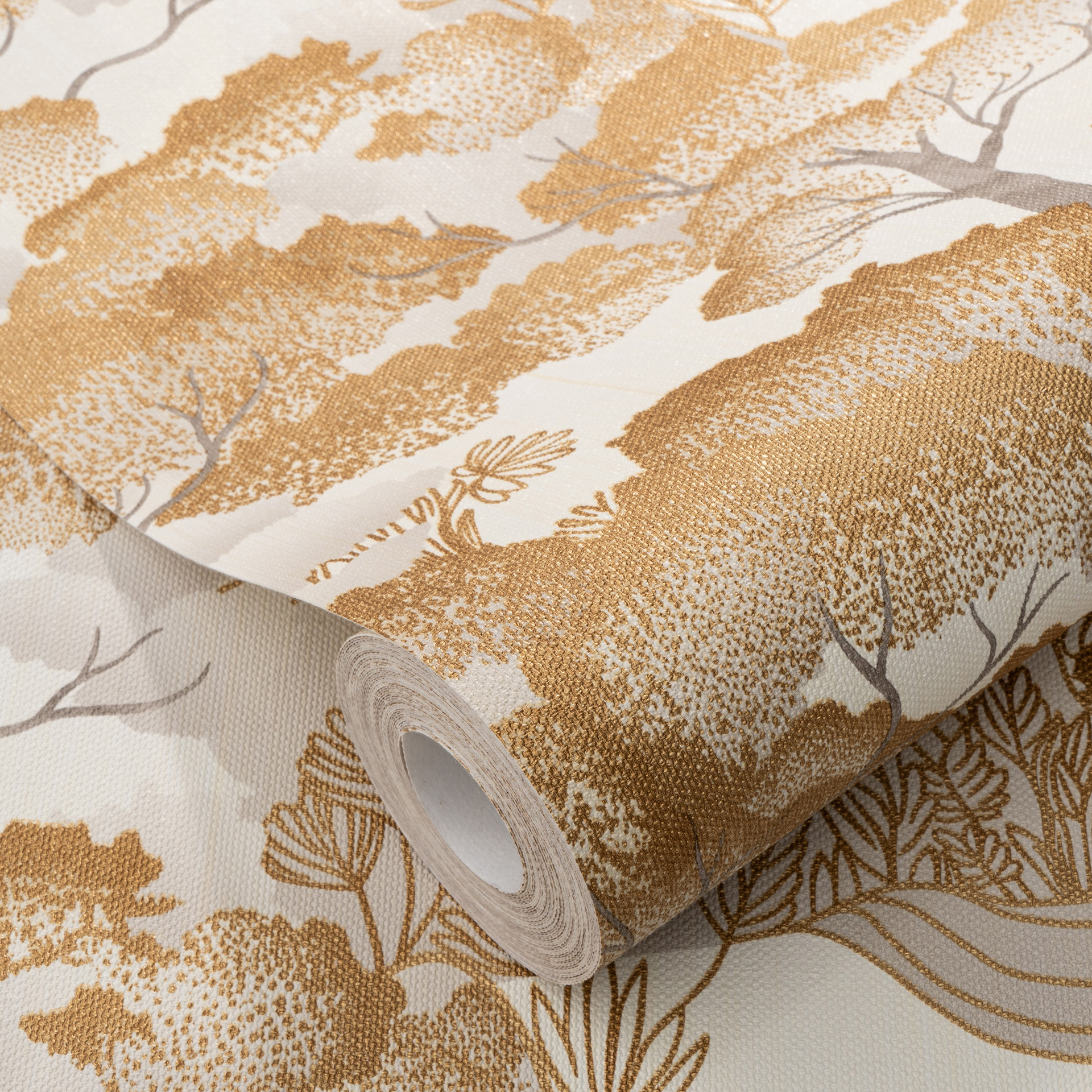 Vliesbehang GOLDEN GROVE Elle Decoration 4, goud