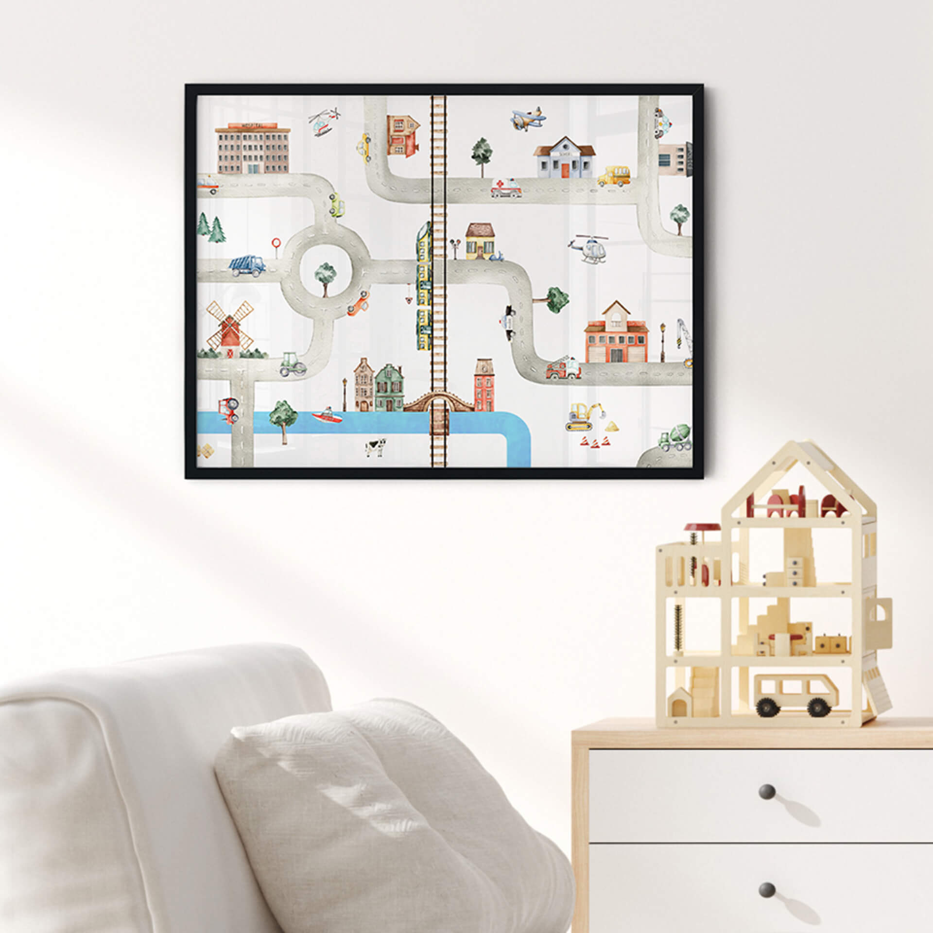 Plakat dla dzieci Oliver Robins - Play street
