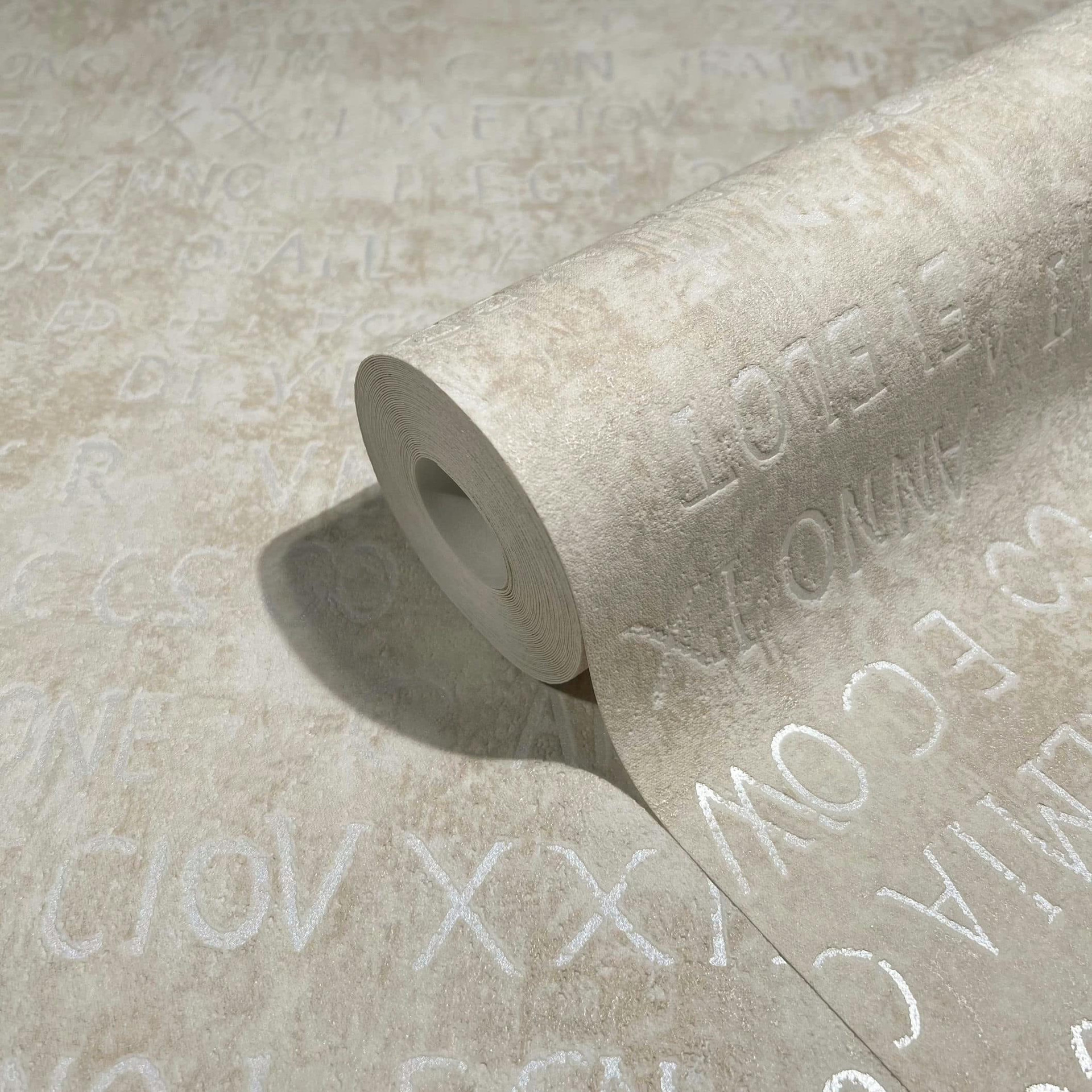 grafisch behang, vliesbehang Novamur Jackie beige