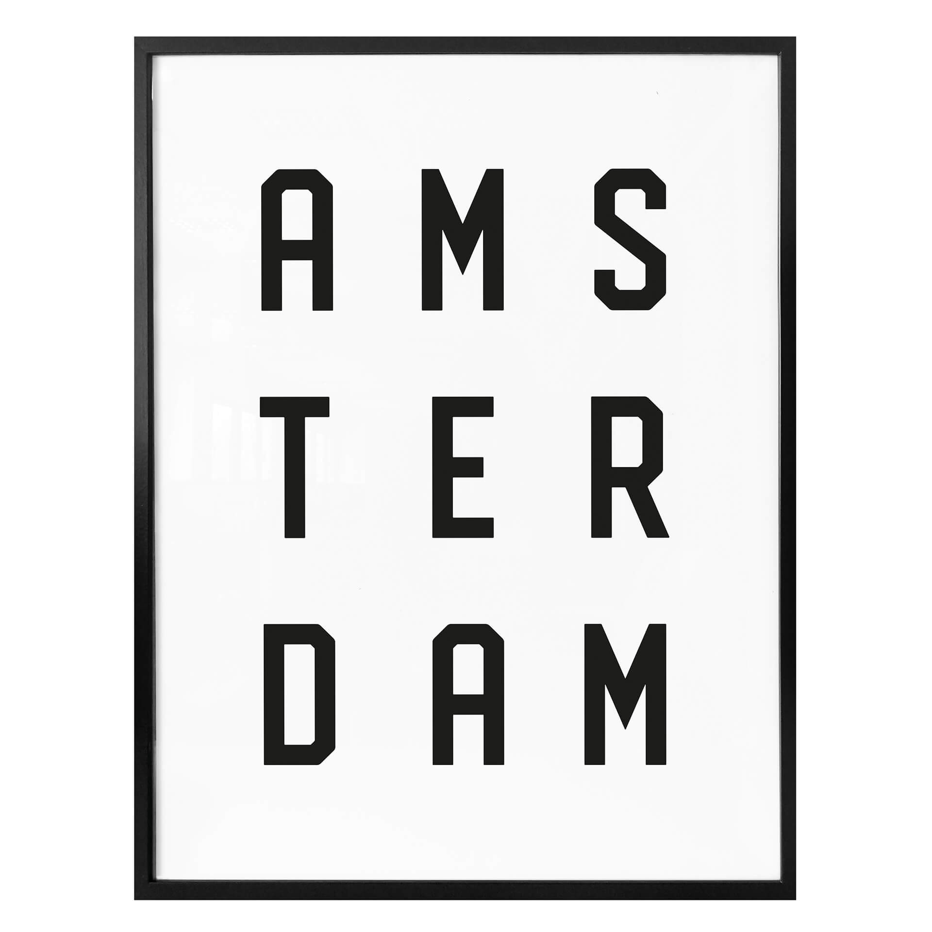 Poster - Typographie Amsterdam