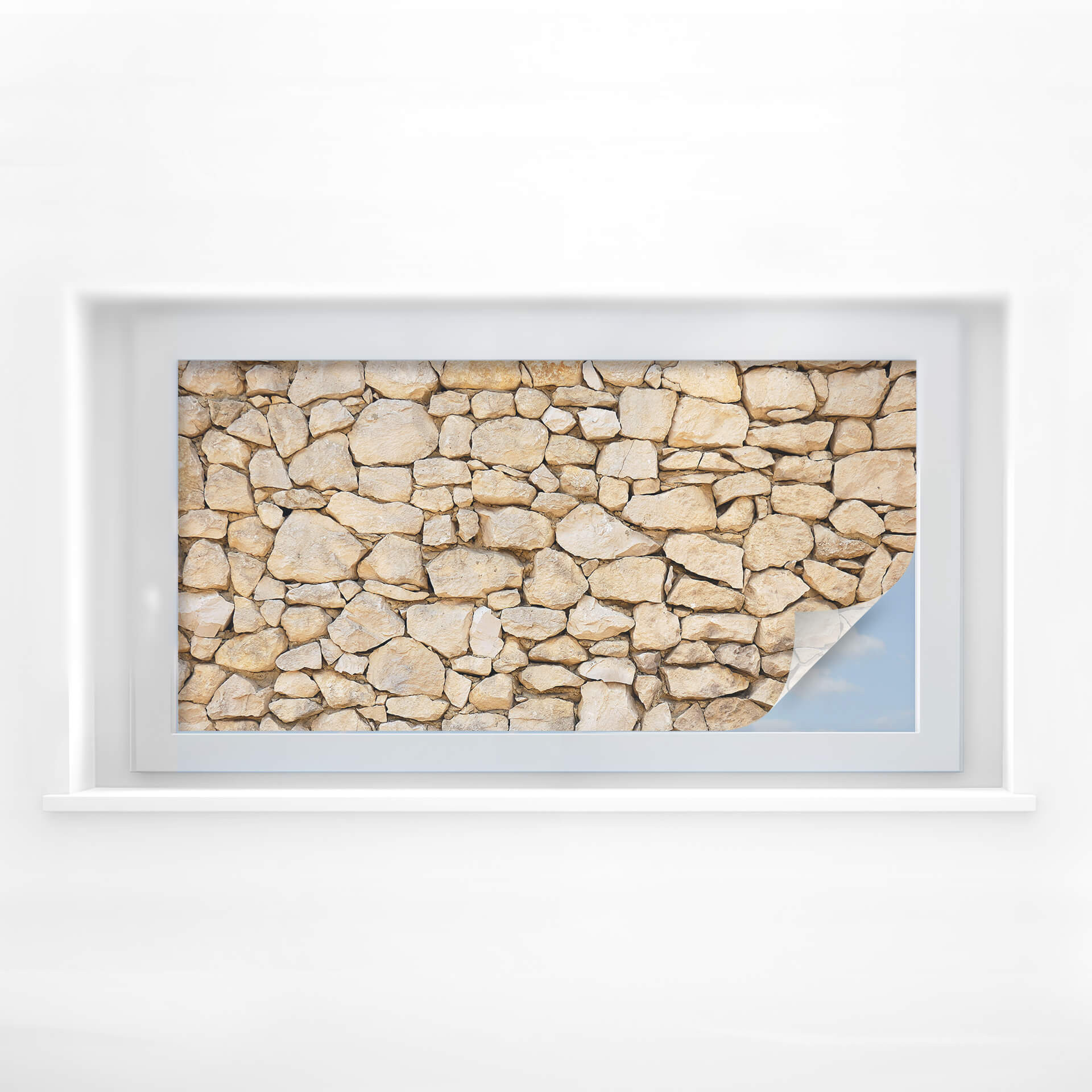 Raamfolie Muur 01