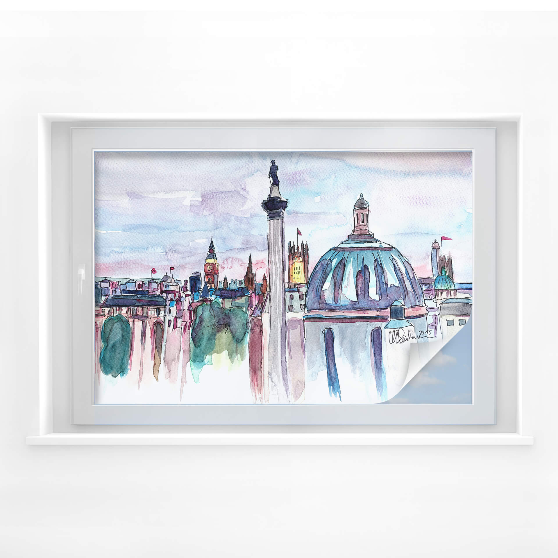 Raamfolie Bleichner – London Skyline