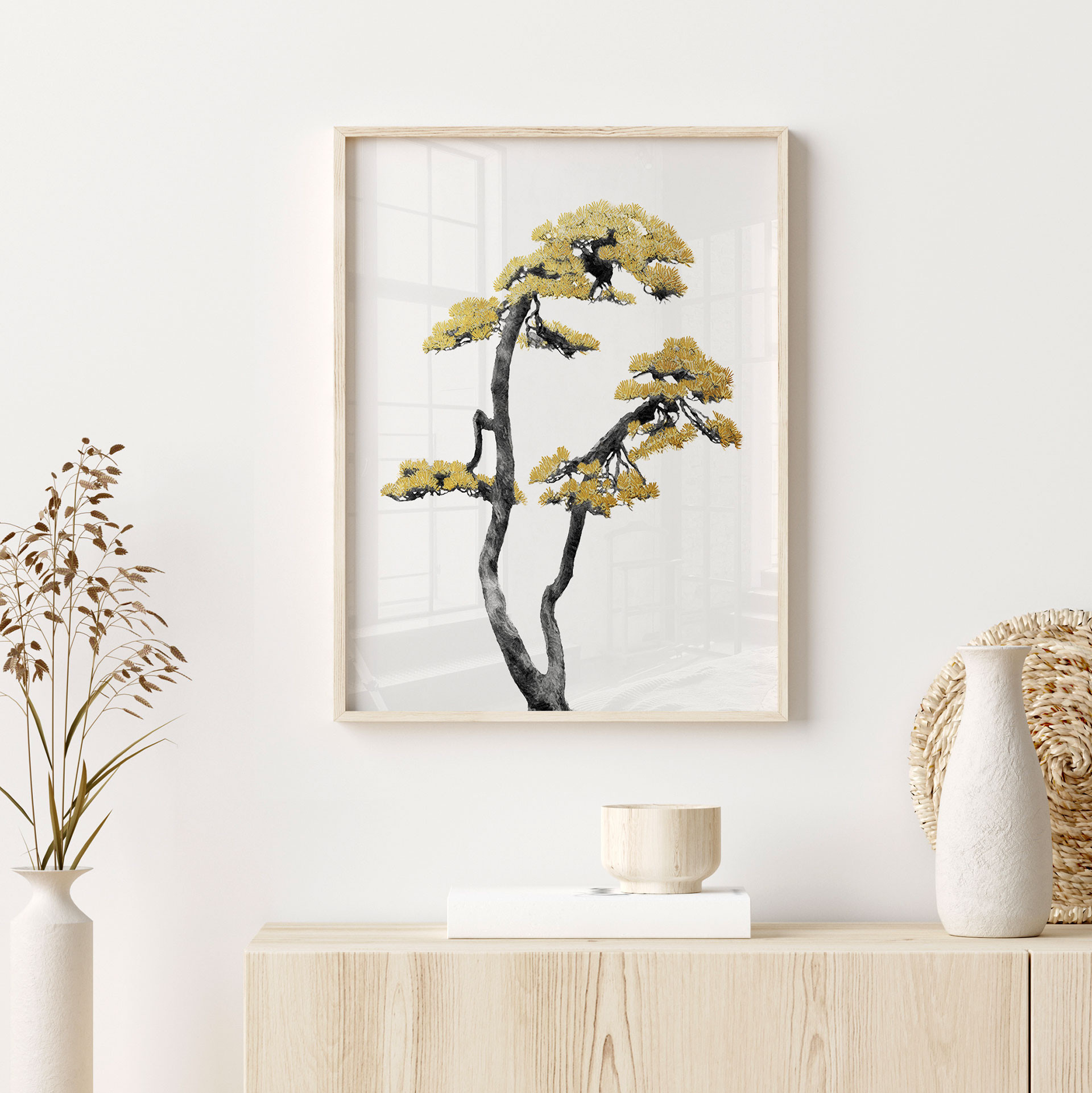 Plakat kwitnące bonsai - Plakat rośliny - Amini