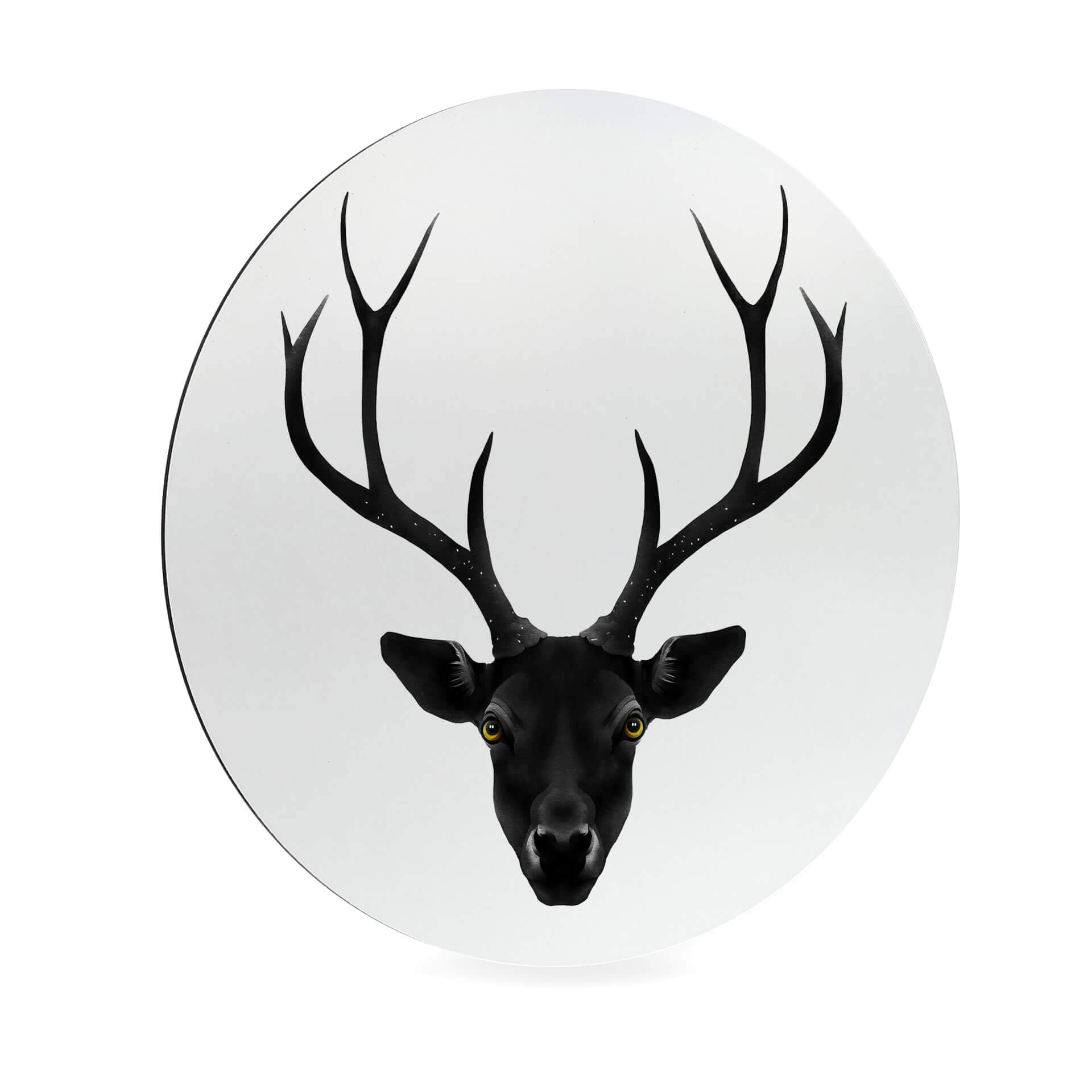 Wandcirkel Alu-Dibond - Ireland - Black Deer