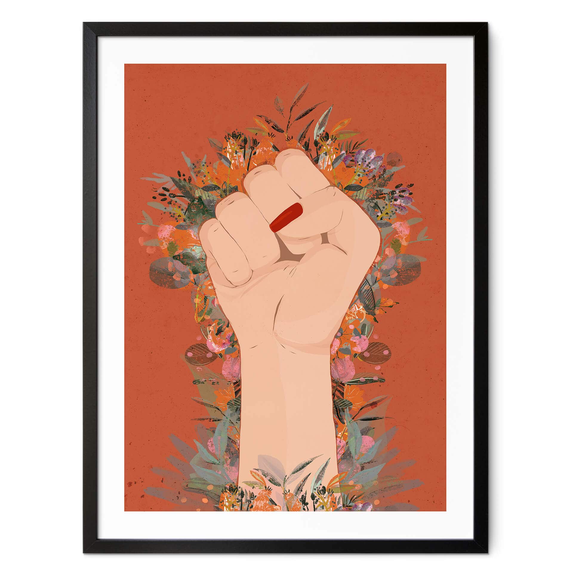 Plakat Treechild - Bunt w morzu kwiatów