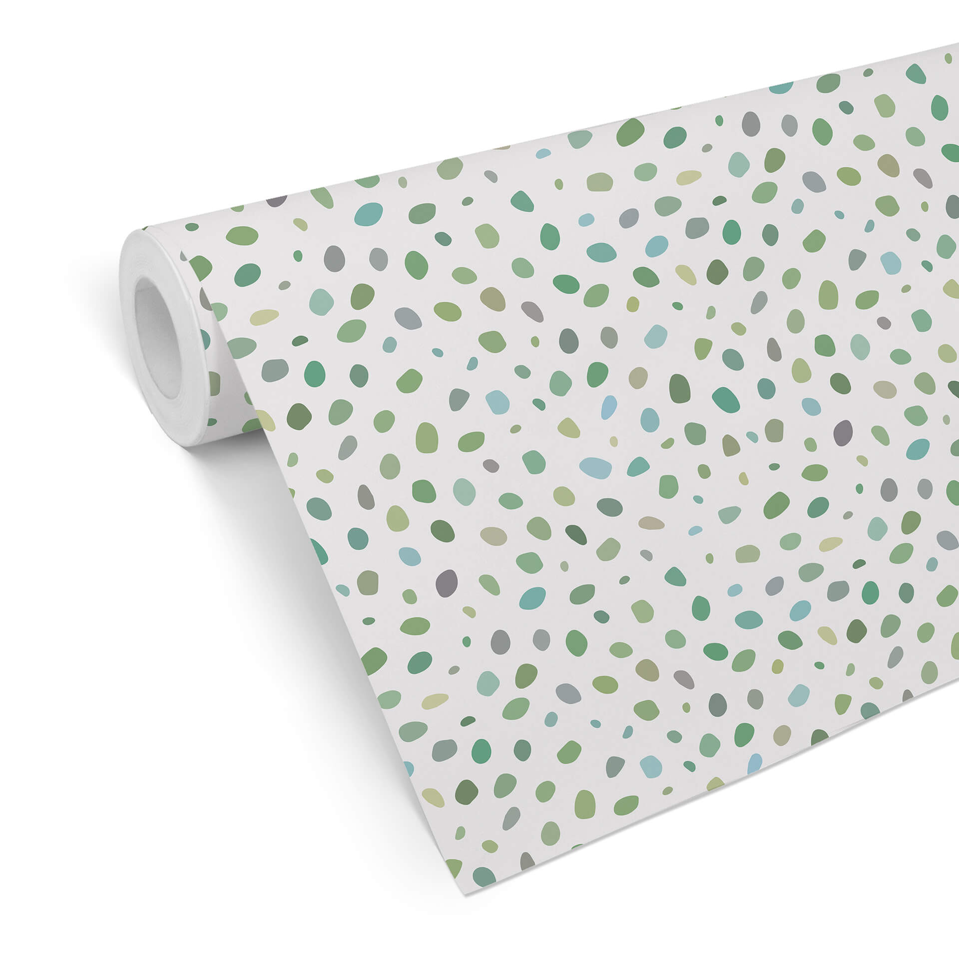 Patroonh=behang Bonte Confetti - groen