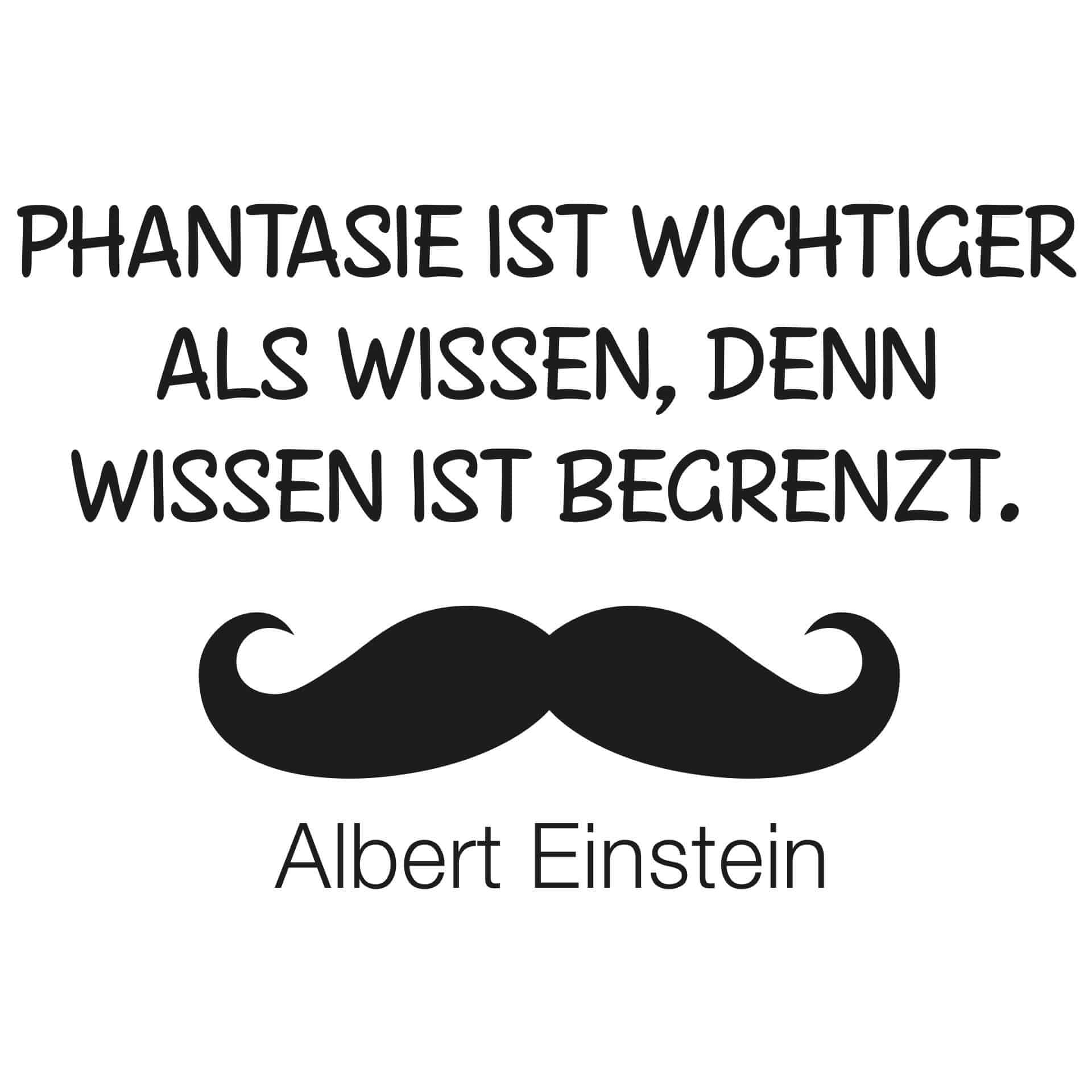 Wandtattoo Phantasie ist wichtiger... 02